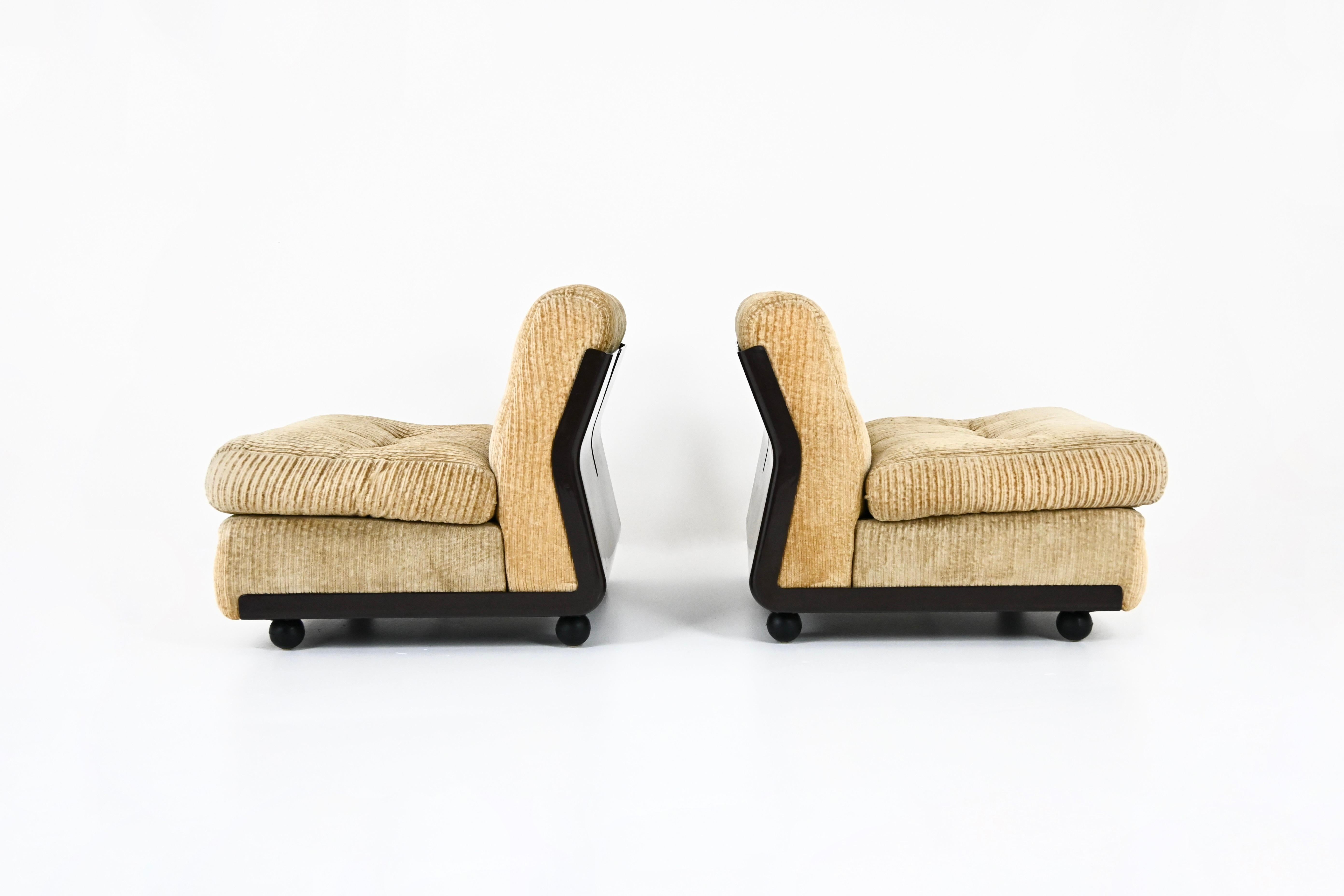 Fin du 20e siècle Fauteuils de salonanta de Mario Bellini pour B&B Italia, années 1970, lot de 2 en vente