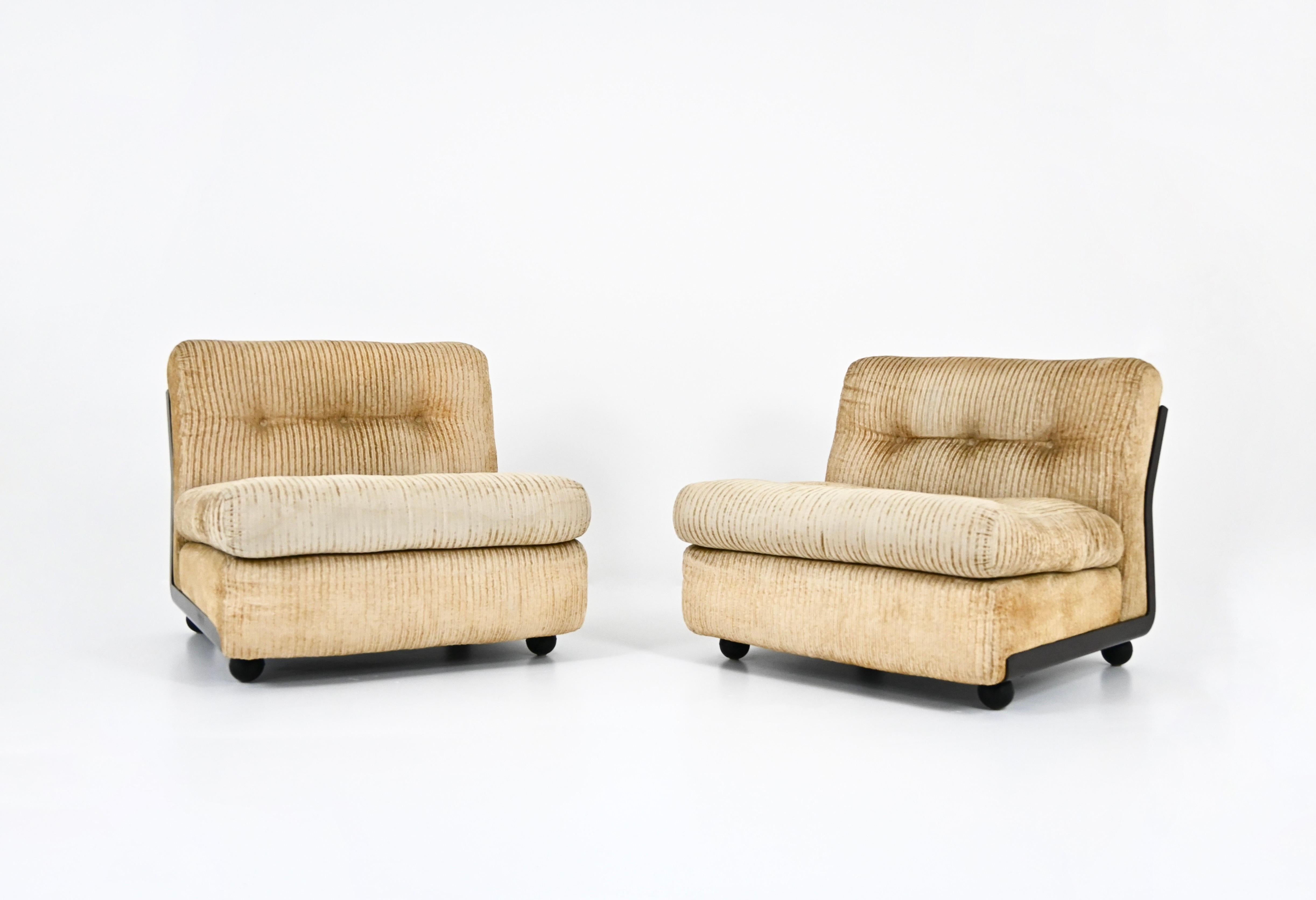 Lin Fauteuils de salonanta de Mario Bellini pour B&B Italia, années 1970, lot de 2 en vente