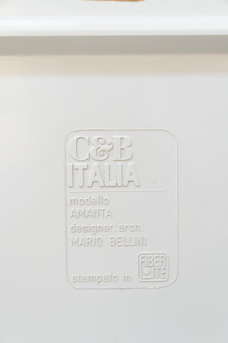 Amanta Lounge Chairs von Mario Bellini für B&B Italia/C B Italia, 1970er Jahre, 2er-Set im Angebot 9
