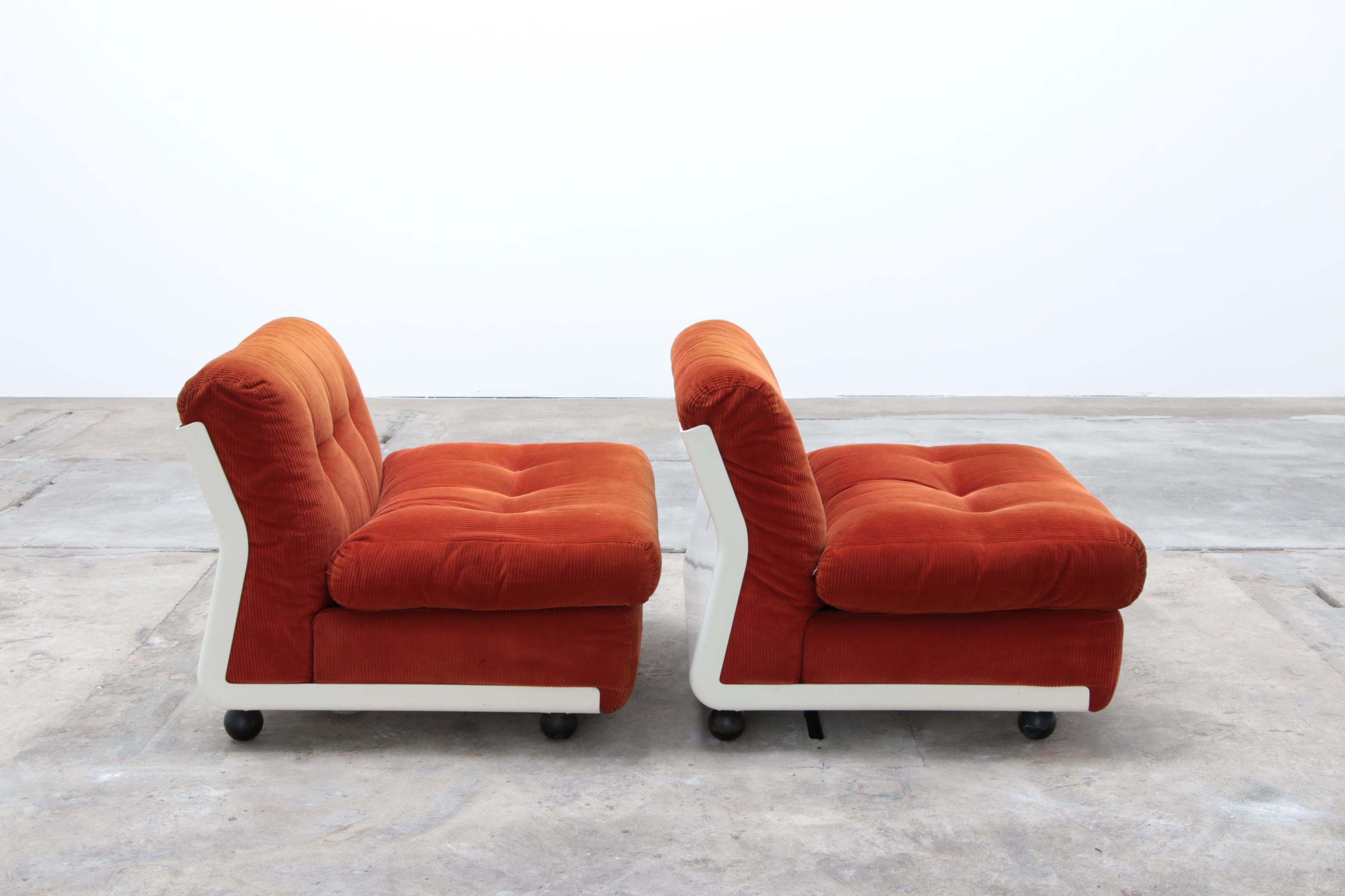 Mid-20th Century Amanta Lounge chairs by Mario Bellini for C&B Italy, 1963