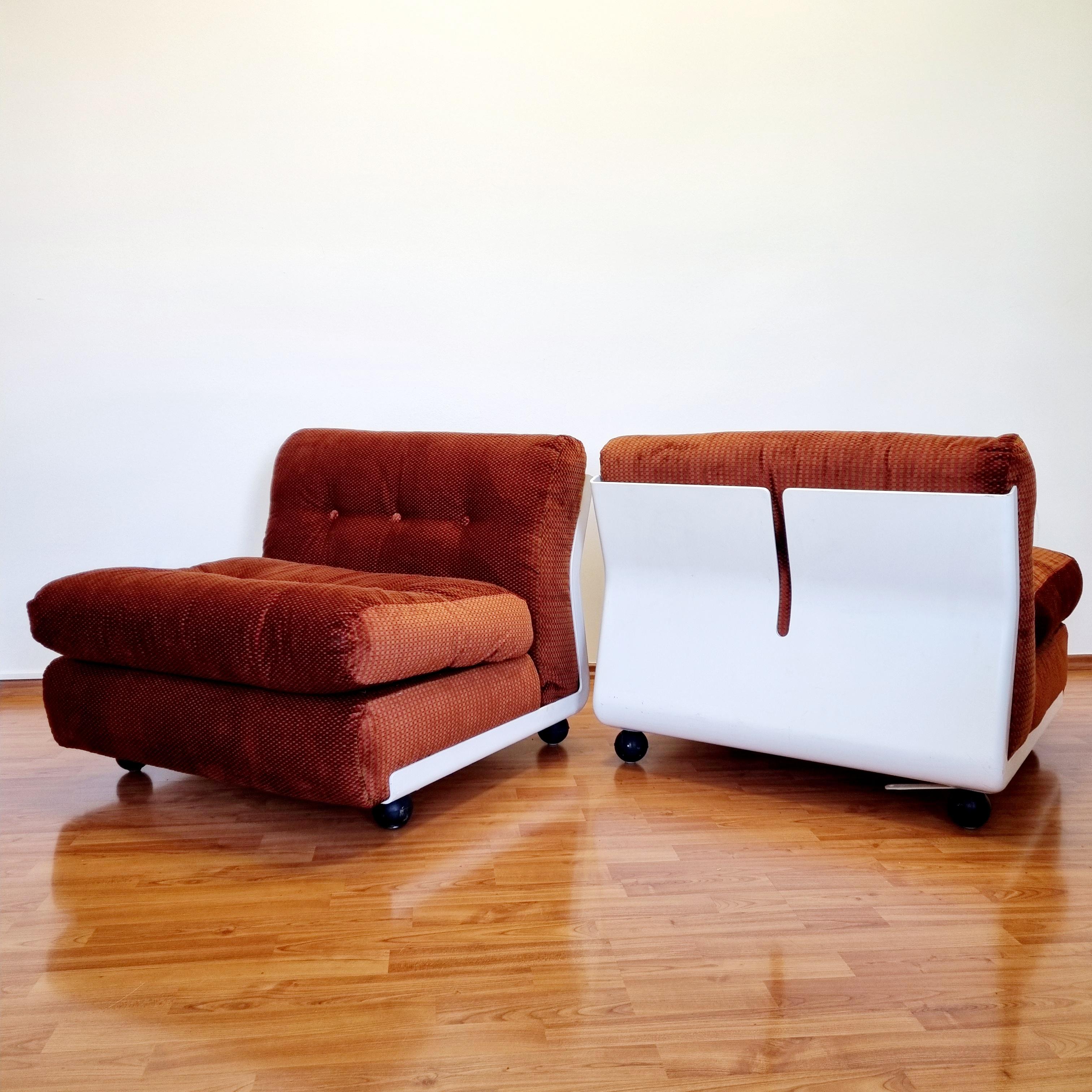 Paire de canapés modulaires Amanta de Mario Bellini pour C&B Italia, Italie, années 1970 Bon état à Lucija, SI