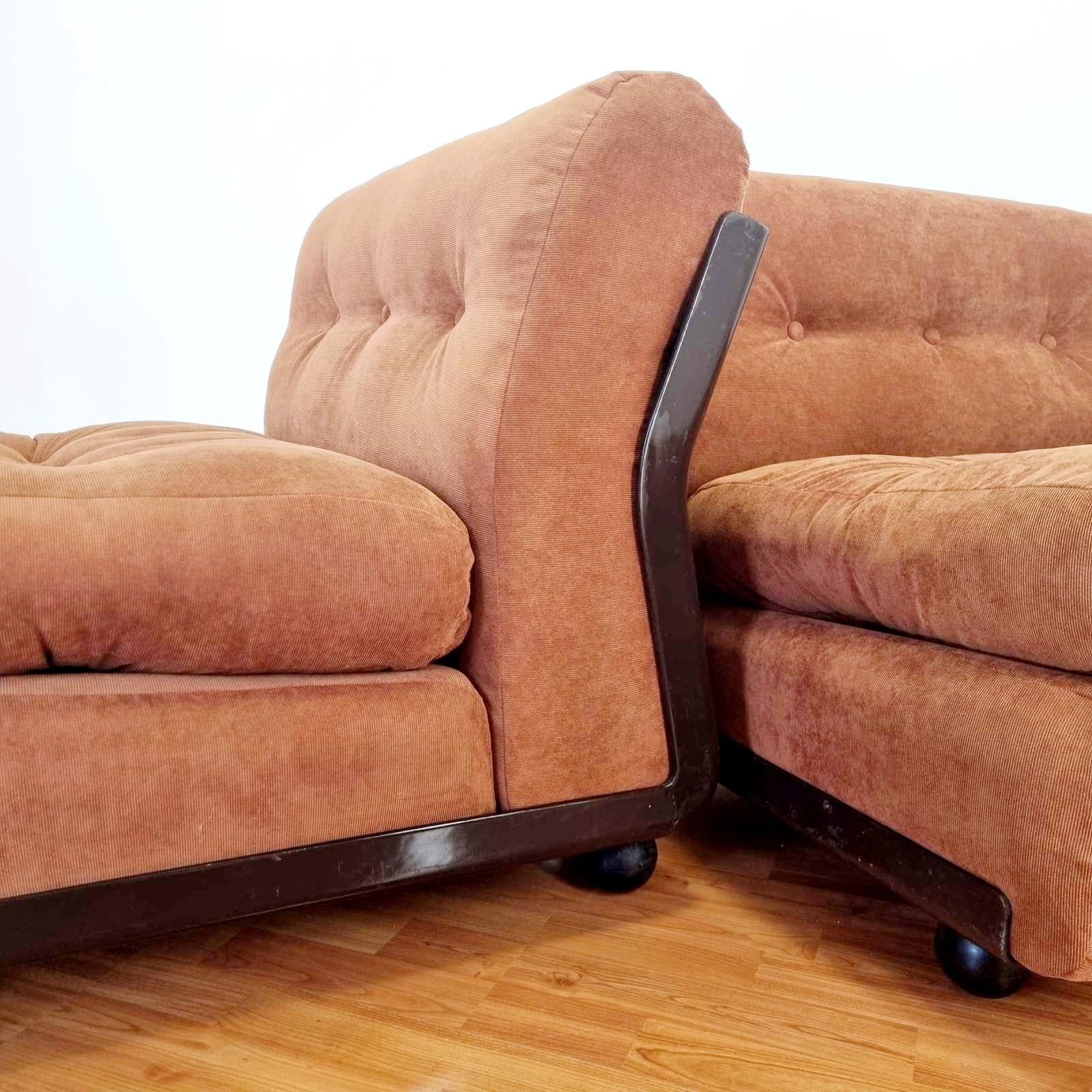 Mid-Century Modern Amanta Modular Sofa Designed by Mario Bellini for C&B Italia, Italy, 1970s, Pair For Sale