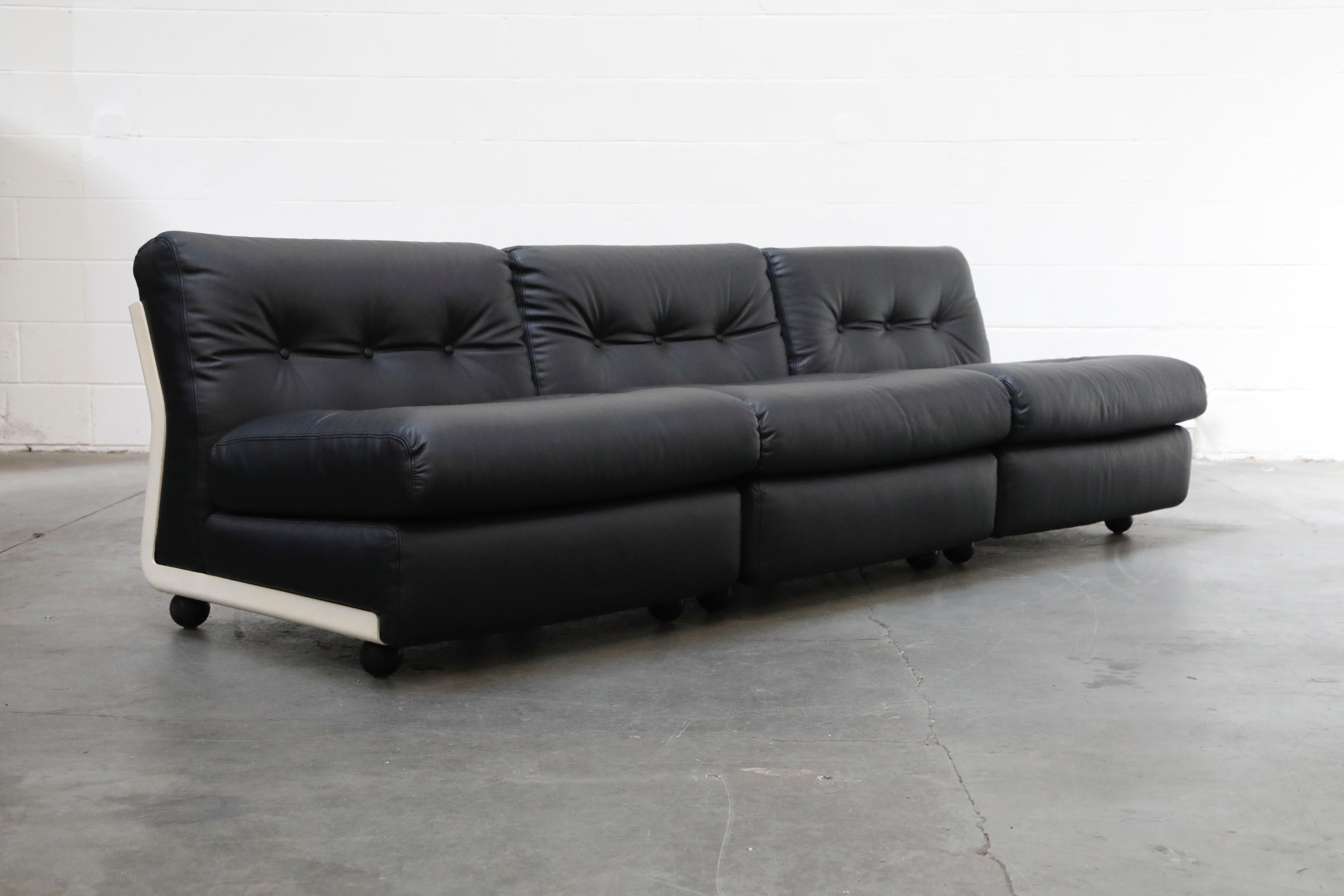 Mid-Century Modern 'Amanta' Sectional Lounges by Mario Bellini for C&B Italia, circa 1966, Signed