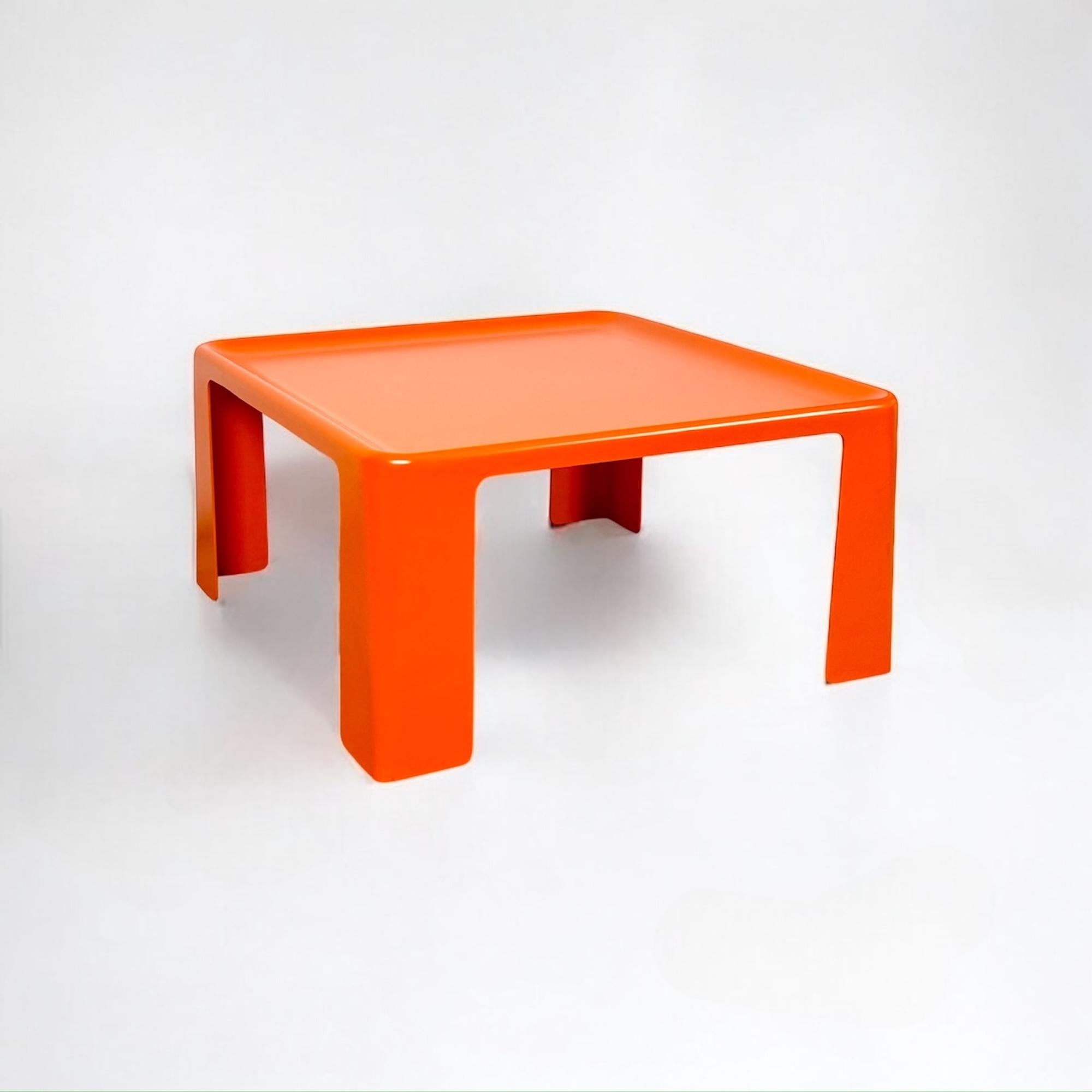 Italian Amanta Table by Mario Bellini for C&B Italia - Orange Fiberglass, 1960/70s