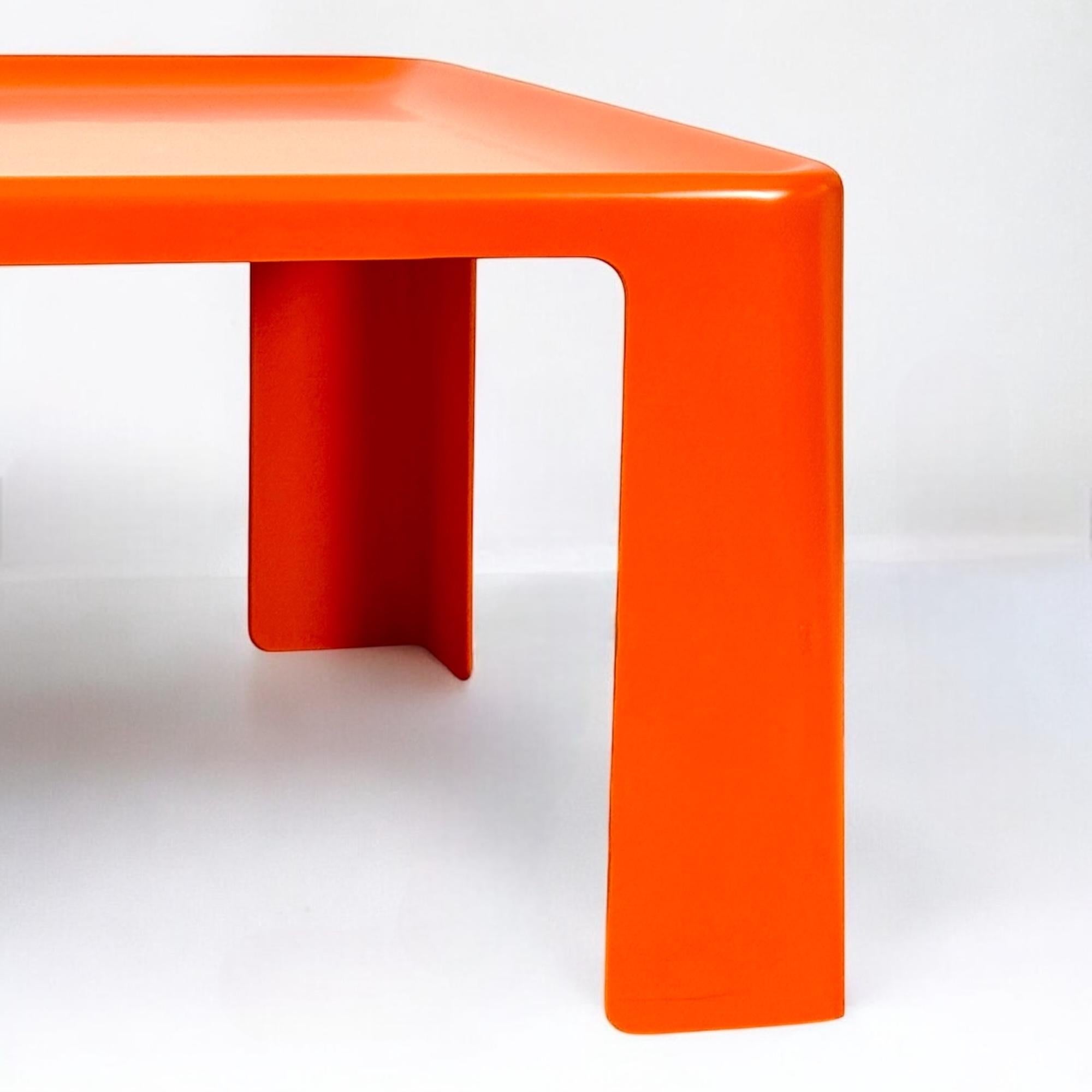 Amanta Table by Mario Bellini for C&B Italia - Orange Fiberglass, 1960/70s 2