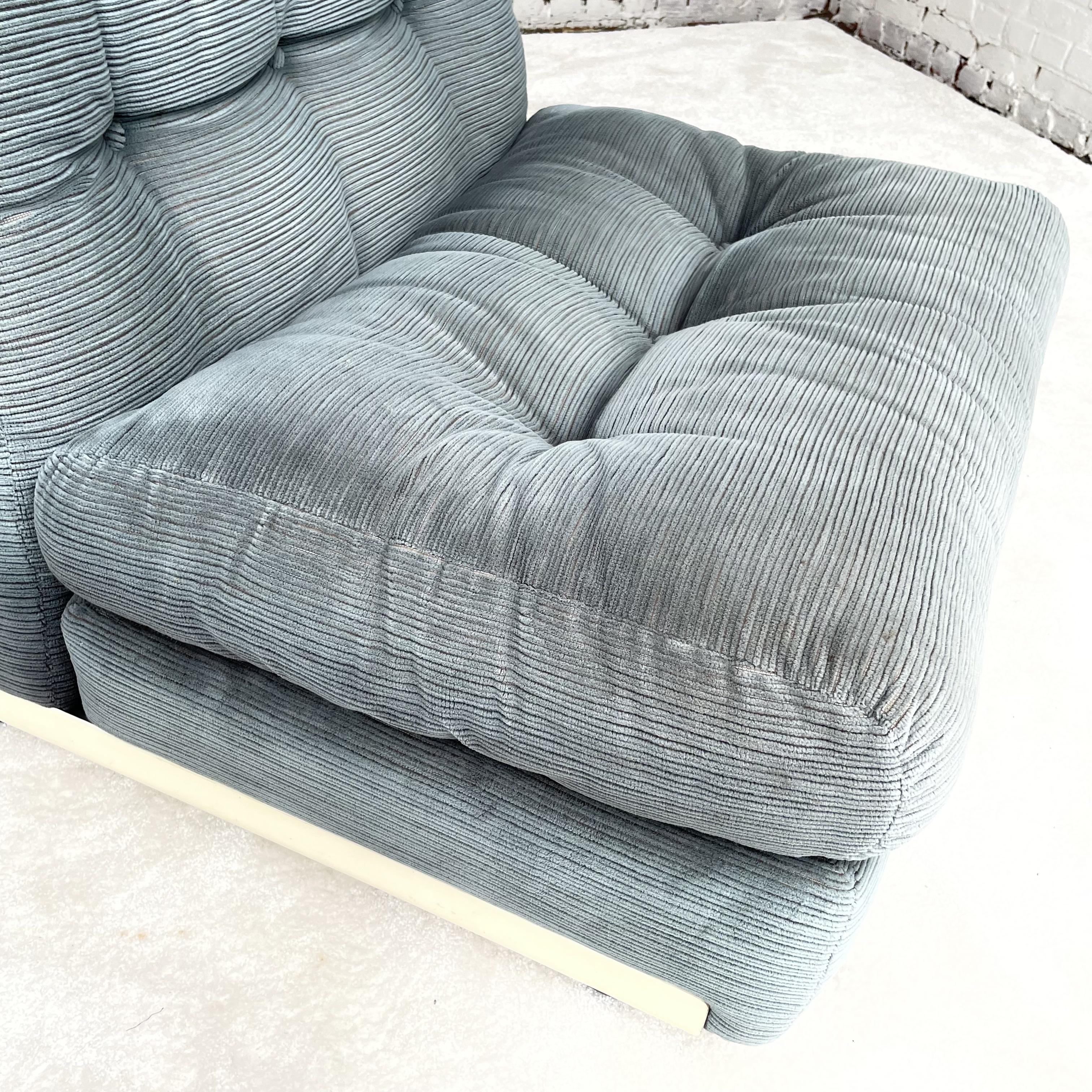 Amantas sofa set in blue/grey by Mario Belinni for B&B Italia 4