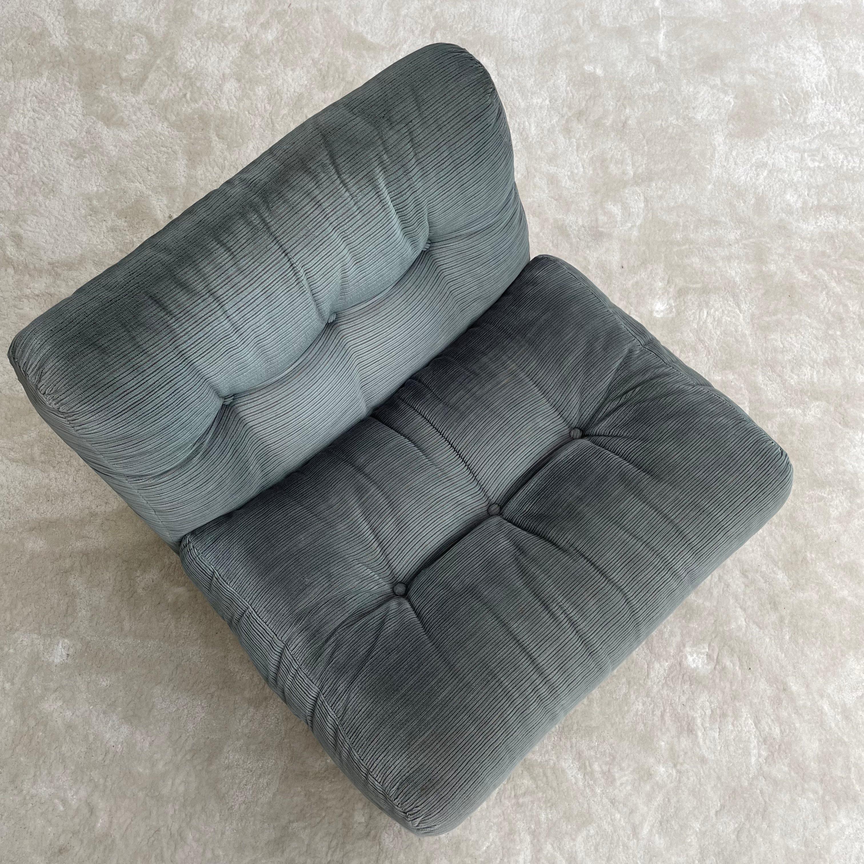 Amantas sofa set in blue/grey by Mario Belinni for B&B Italia In Fair Condition In Antwerpen, BE