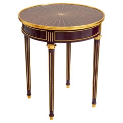 Amaranth and Gold Side Table