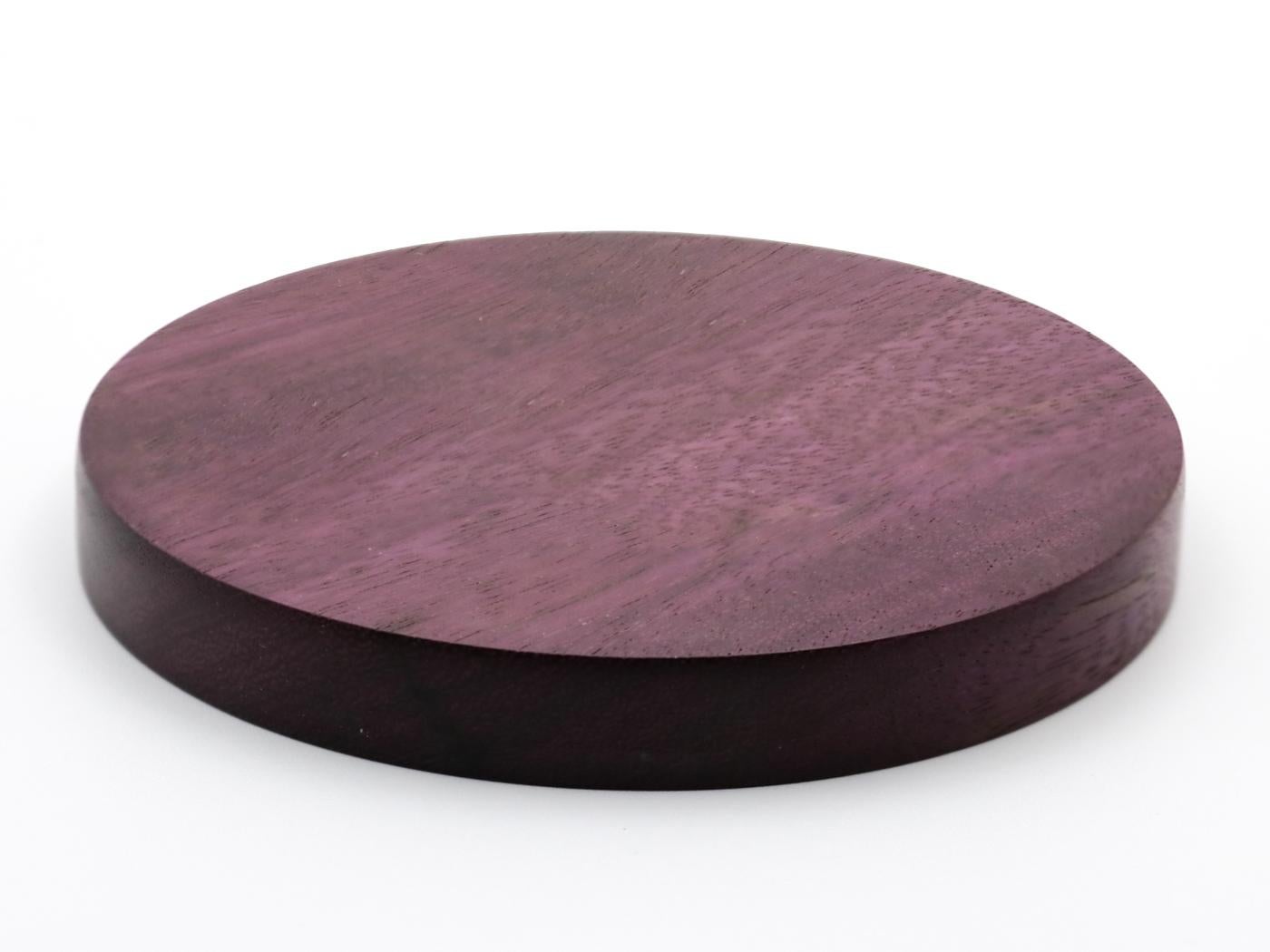 Amaranth Wood Base, klein, 15W Wireless Charger (Minimalistisch) im Angebot