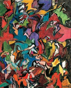 Amaranth Ehrenhalt, Jagged Edge, oil on canvas, 1959