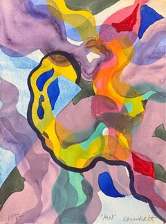 "Arat" Amaranth Ehrenhalt, Unique Painting, Woman Abstract Expressionism, 1974