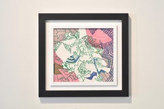 "Rosa" Amaranth Ehrenhalt, Acuarela única, Expresionismo abstracto, 1992