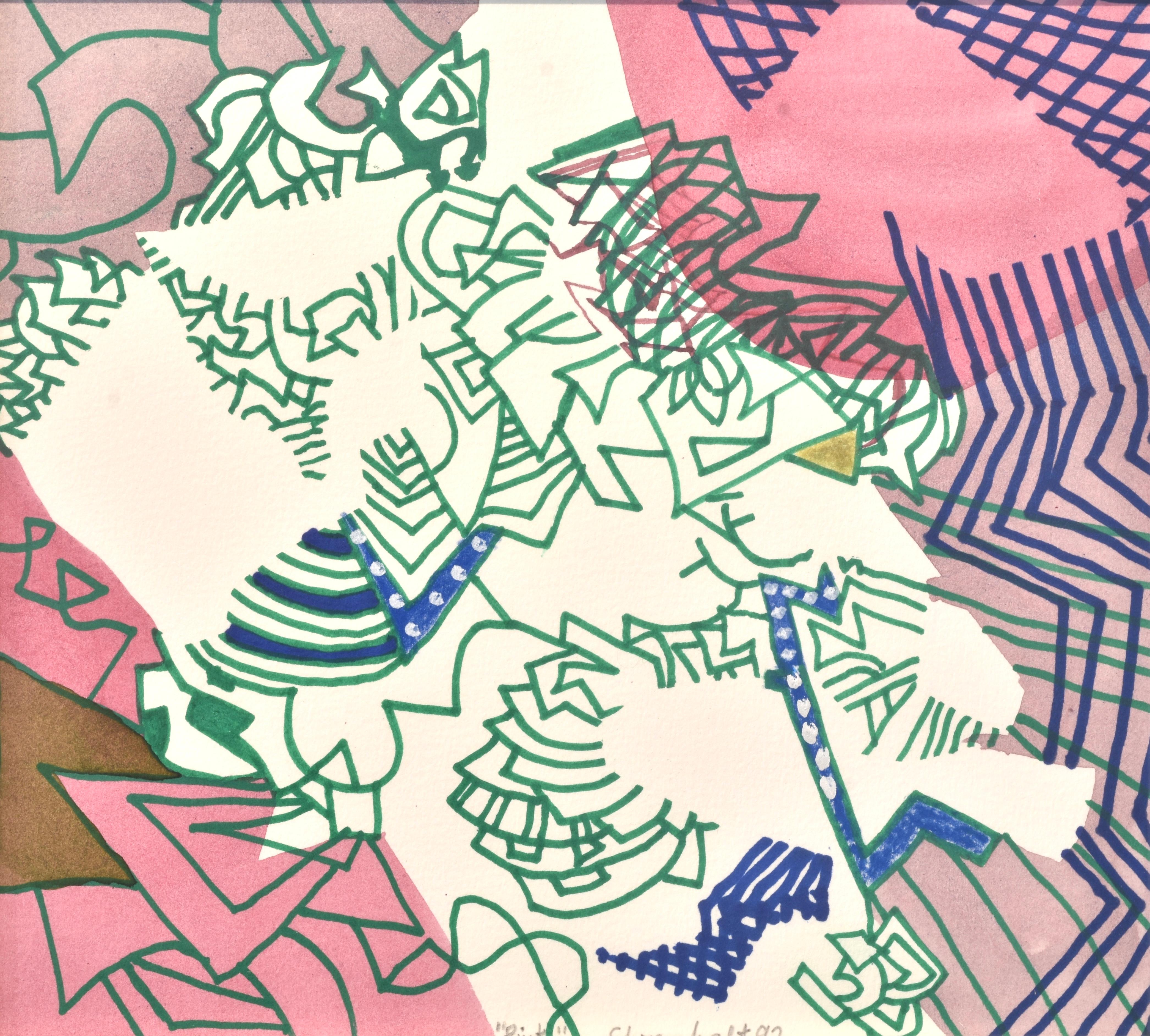 Amaranth Ehrenhalt (1928-2021)
Pink, 1992
Acquerello e pennarello su carta spessa
25.5 x 28 cm l 10 x 11 in.
39 x 41 cm l 15 1/3 x 16 1/8 in. (Telaio incluso)
Firmato, intitolato e datato

Amaranth Ehrenhalt (1928-2021) è stato un pittore americano