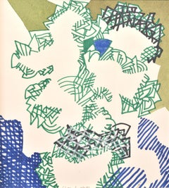 "Punk" Amaranth Ehrenhalt, Acquerello unico, Espressionismo astratto, 1992