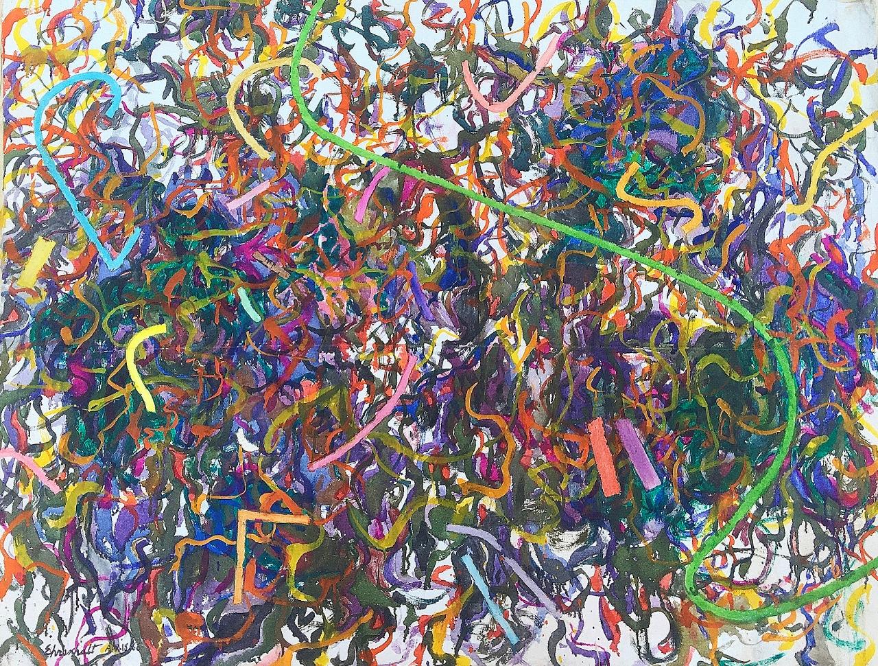 Amaranth Ehrenhalt Abstract Painting - Spaghetti Western