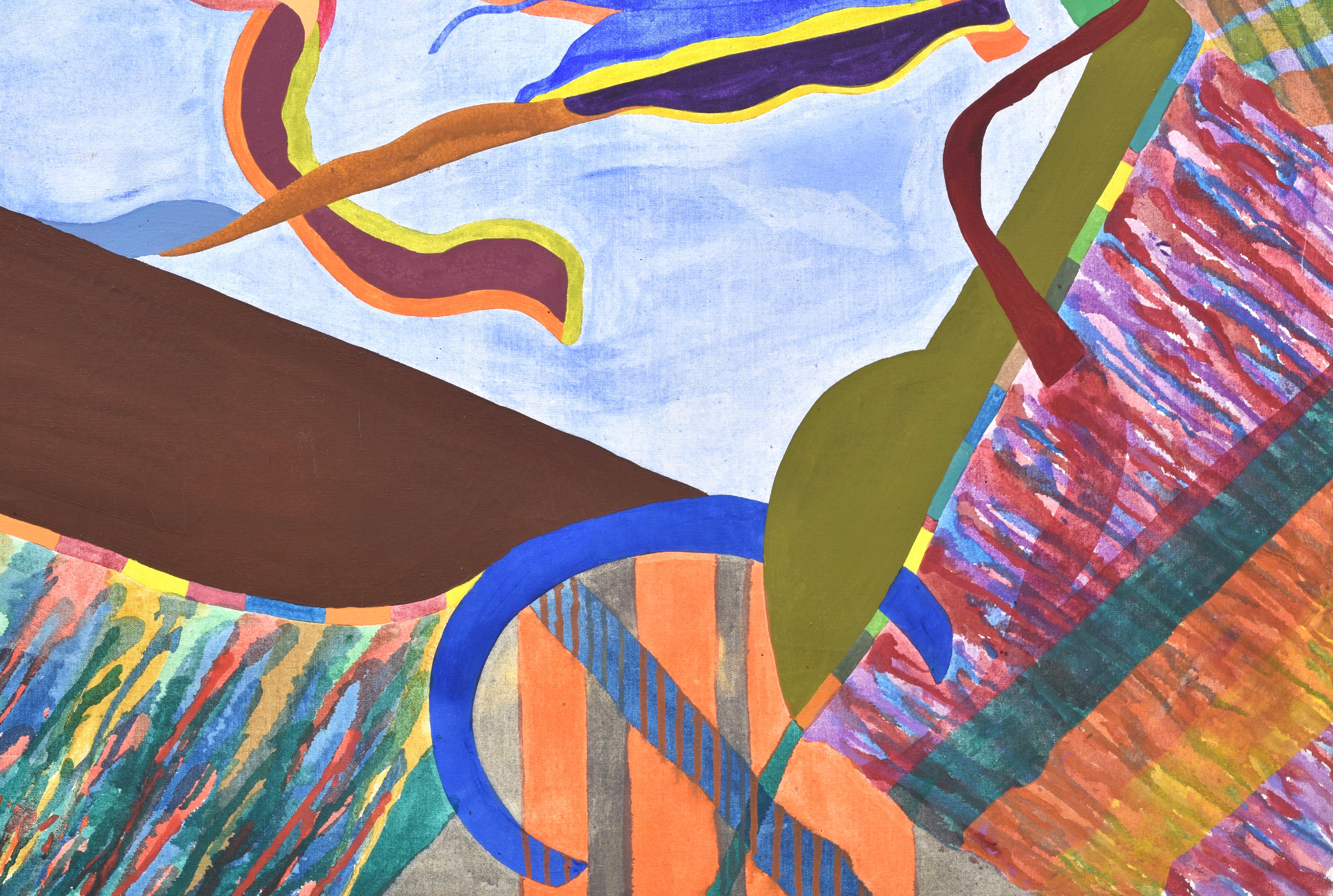 Ohne Titel, Amaranth Ehrenhalt, Frau Abstrakter Expressionist, Malerei Leinwand 1966 im Angebot 3
