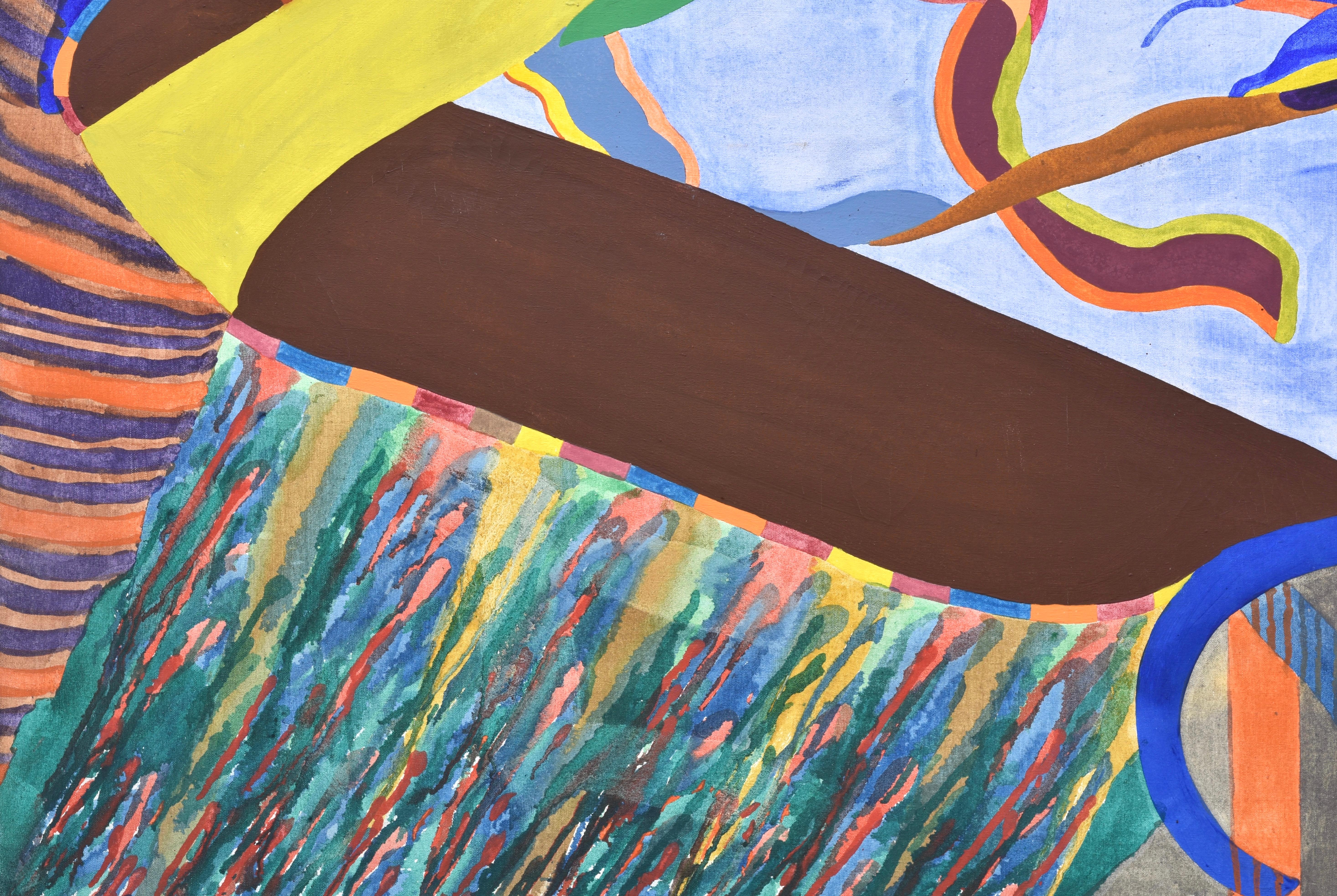 Ohne Titel, Amaranth Ehrenhalt, Frau Abstrakter Expressionist, Malerei Leinwand 1966 im Angebot 4