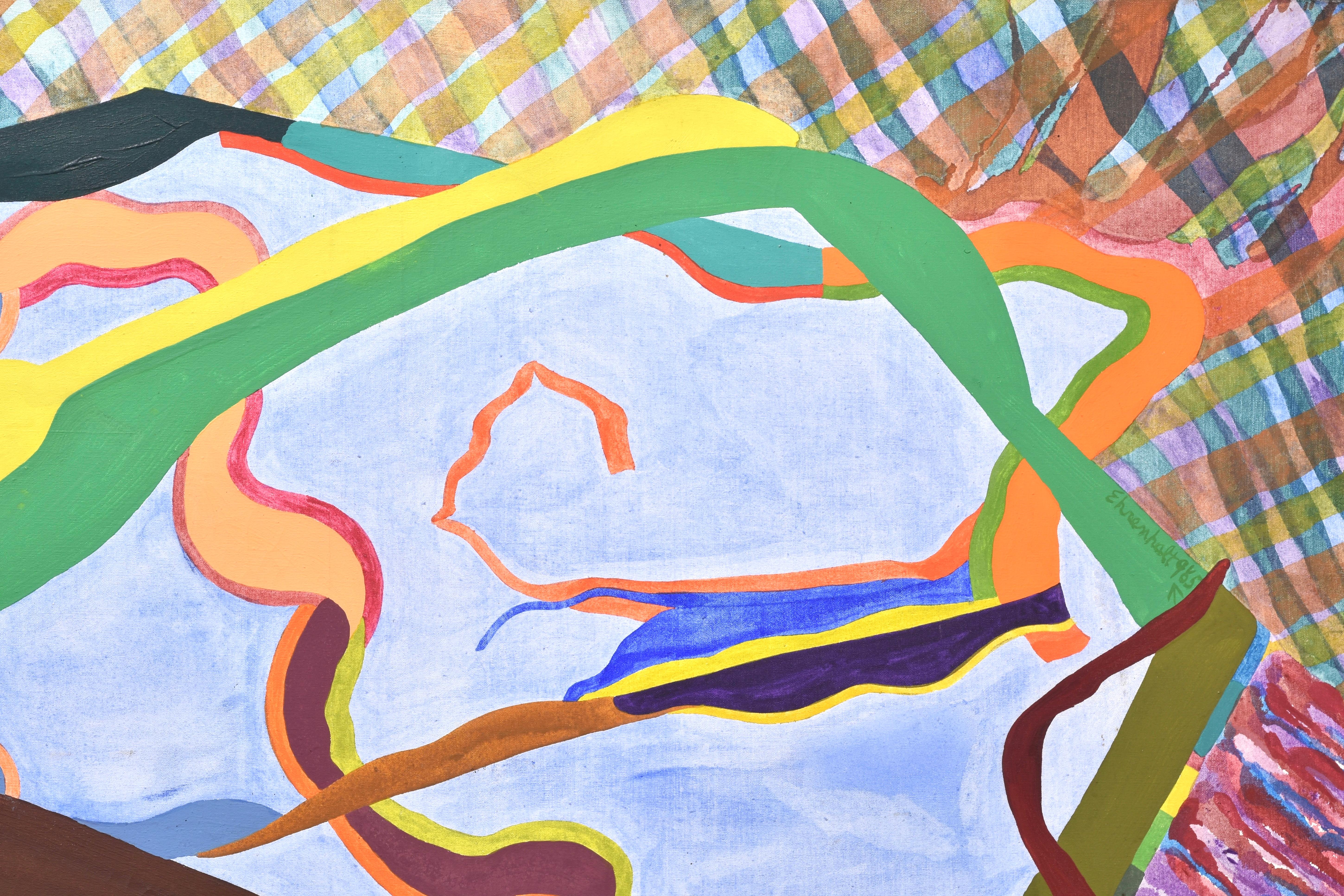 Ohne Titel, Amaranth Ehrenhalt, Frau Abstrakter Expressionist, Malerei Leinwand 1966 im Angebot 5