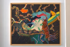 "Sin título" Amaranth Ehrenhalt, Mujer expresionista abstracta, Óleo sobre lienzo, 1967