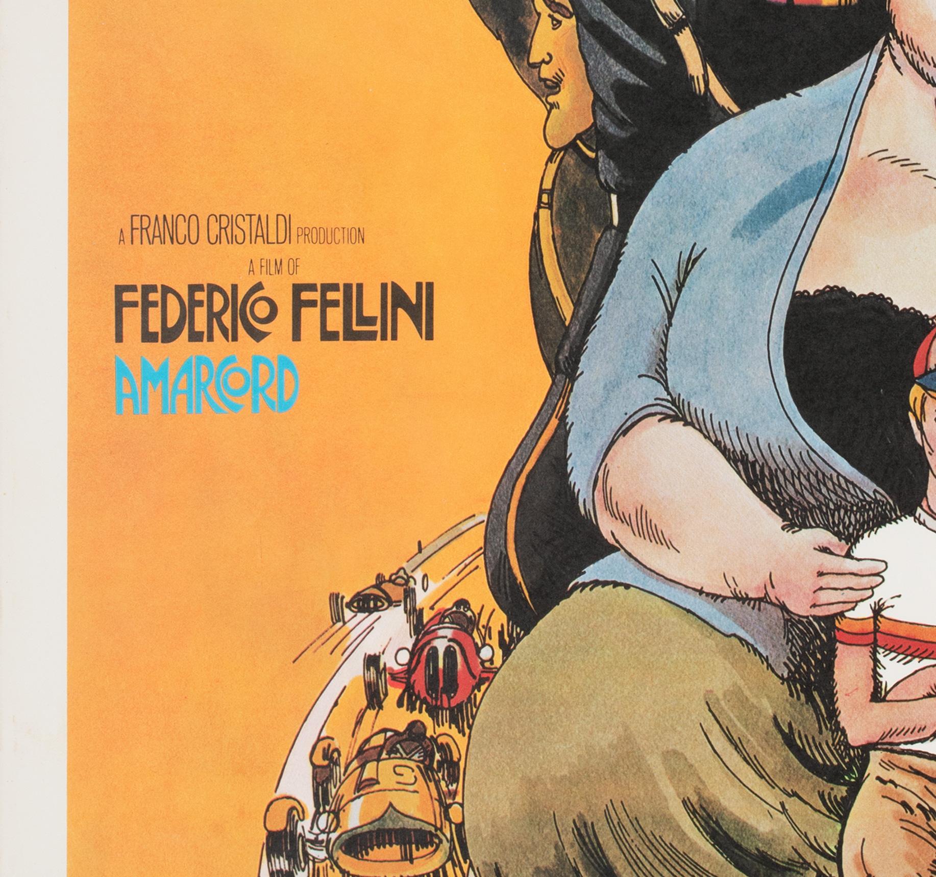 XX secolo Amarcord 1974 Poster cinematografico giapponese B2, Giuliano Geleng in vendita