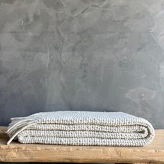 Amari Wool Bed Scarf Throw - Off White