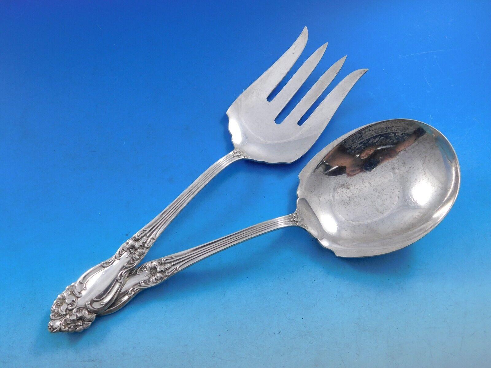 Argent sterling Amaryllis by Reed & Barton Sterling Silver Flatware Set 8 Service 35 pcs Dinner en vente
