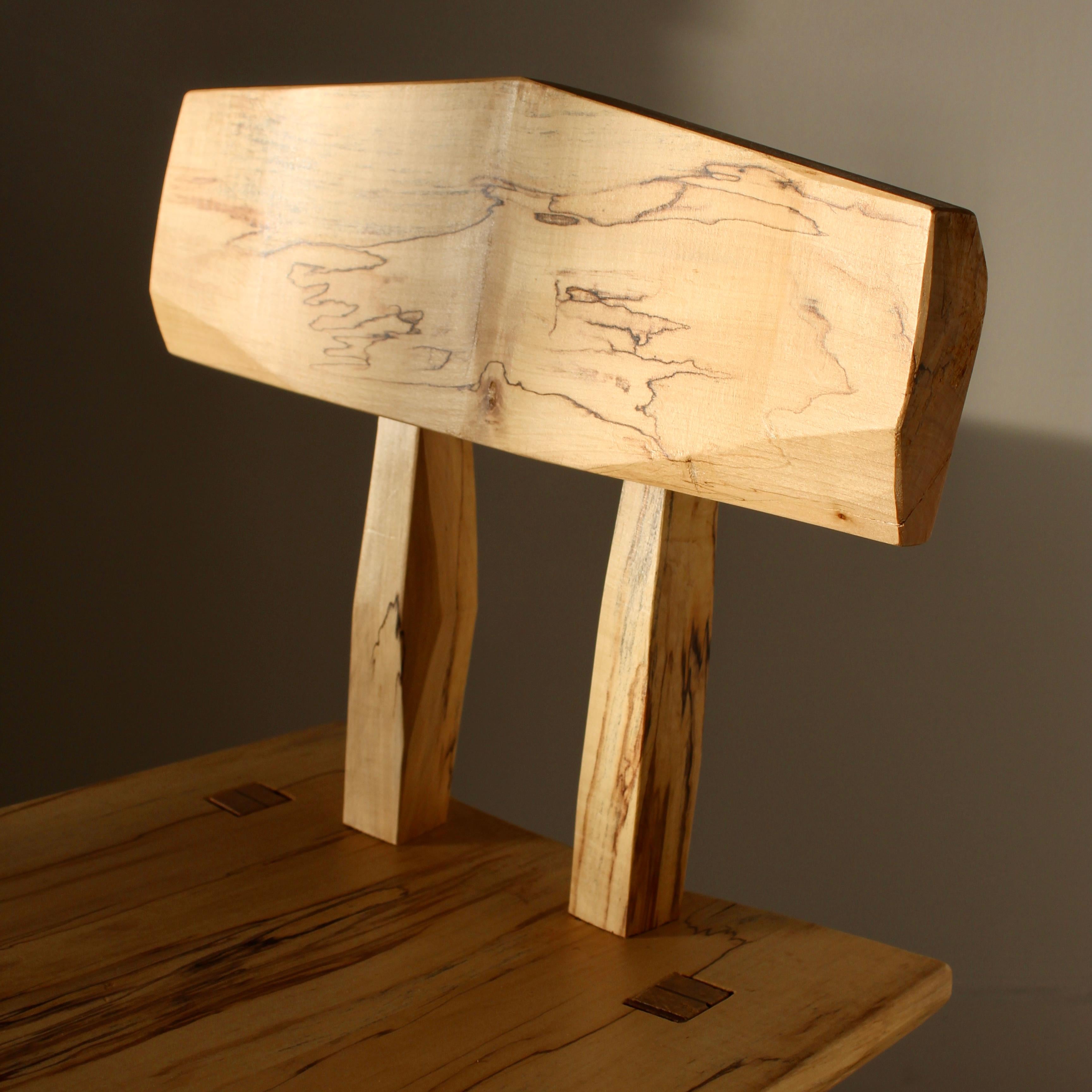 „Amateur Chair“, handgefertigter Ahorn-Akzentstuhl aus Ahornholz im Zustand „Neu“ im Angebot in Detroit, MI