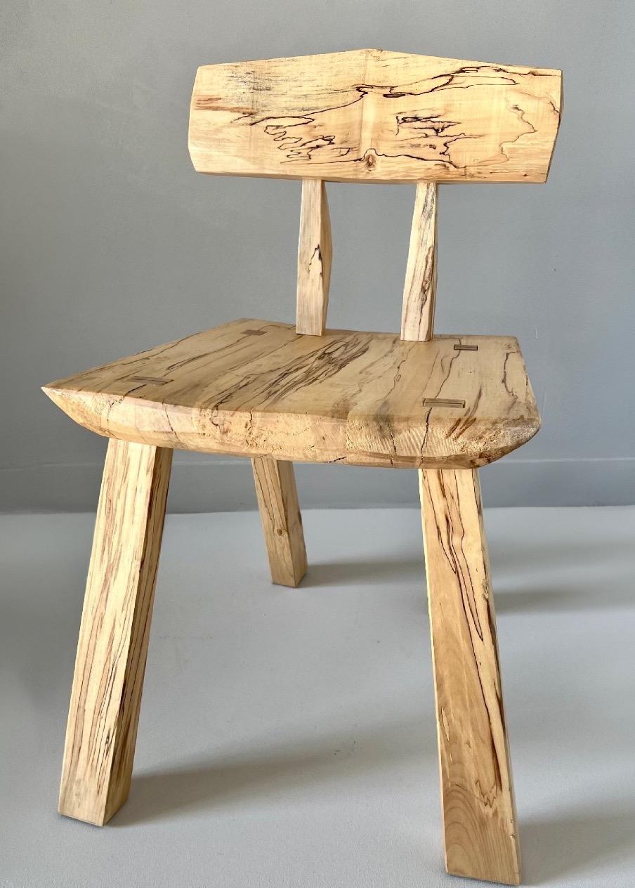 „Amateur Chair“, handgefertigter Ahorn-Akzentstuhl aus Ahornholz (21. Jahrhundert und zeitgenössisch) im Angebot