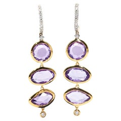 AMATIS Diamond and Rose Gold Earrings