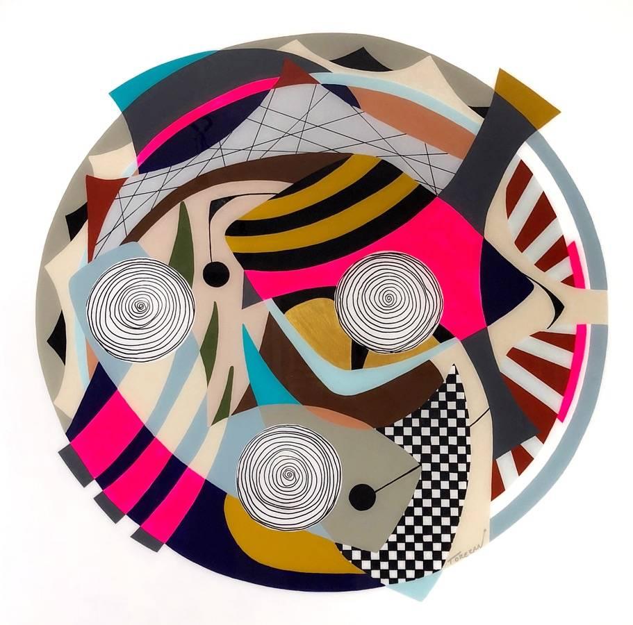 Amauri Torezan
Circulo 10, 2018
Acrylic and Resin on Wood Panel
36" x 36" 
 
 Torezan is a contemporary artist living in South Florida in the United States. Inspired by modernist abstractions and the modern lifestyle in the Mid-20th century, the