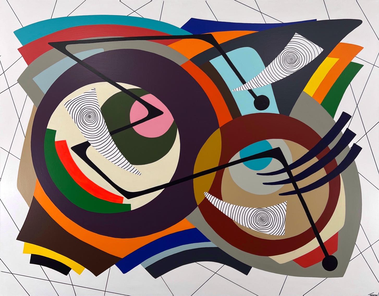 Amauri Torezan Abstract Painting - Free-Floating