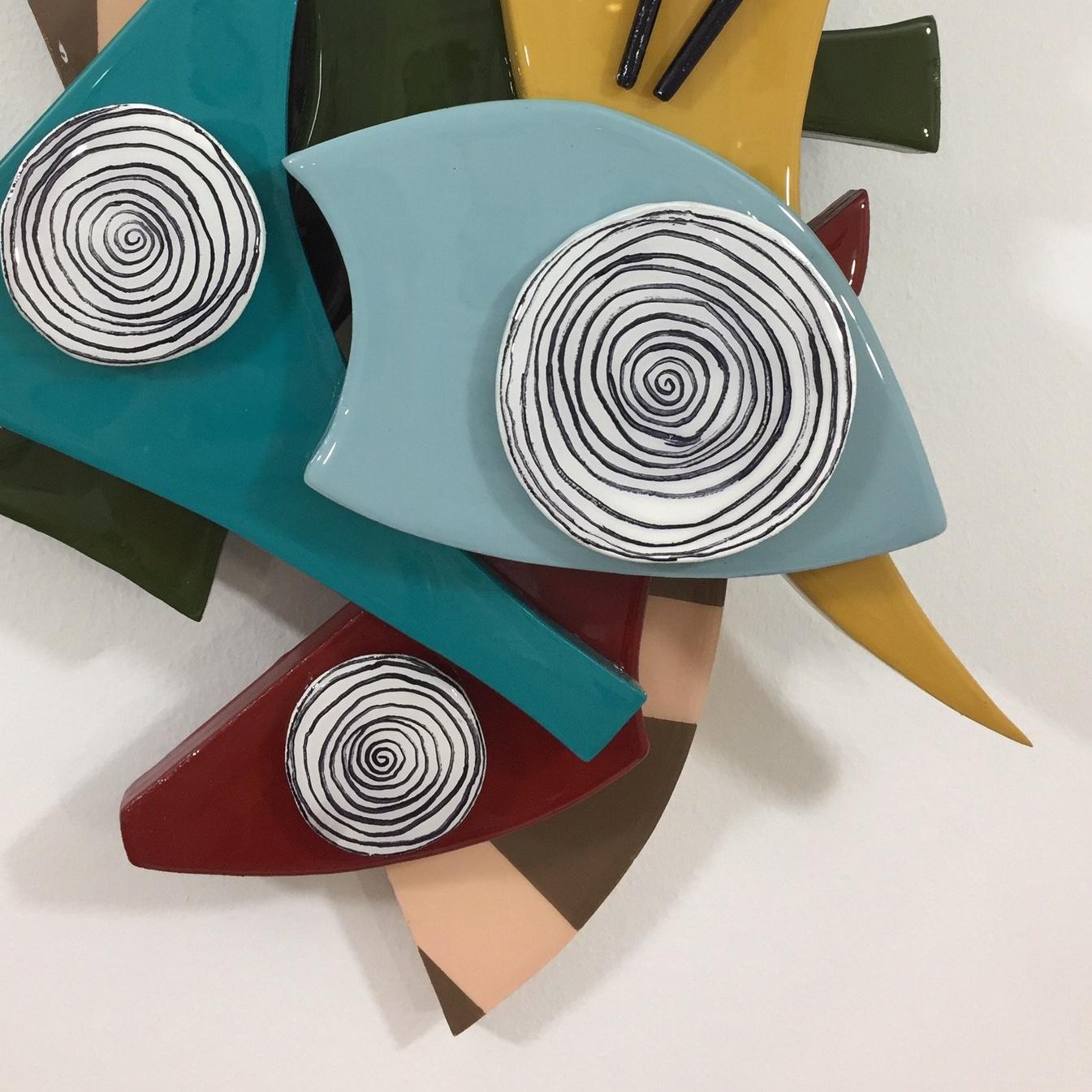 Candy Factory - Brown Abstract Sculpture by Amauri Torezan