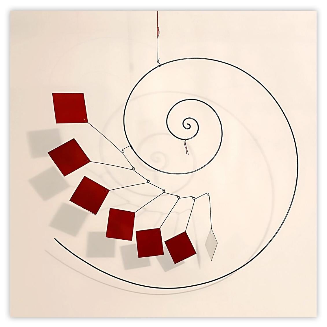 Aluminum sheet, metal wire and acrylic - mobile

Amaury Maillet is a self-taught artist who explored art in Provence and Saint Martin in his childhood. He honed his drawing, painting, and sculpture skills under the guidance of his great-uncle, a