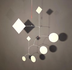 Round Square All White (Abstract Sculpture)