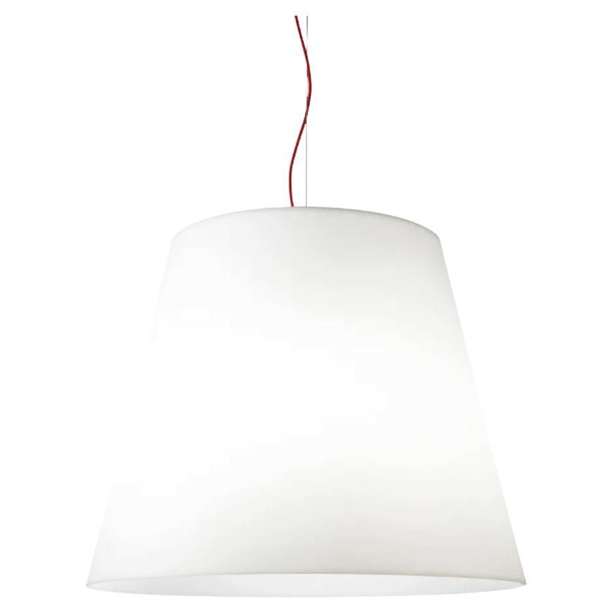 AMAX - XXL Suspension Lamp - White Polymer Shade by Fontana Arte