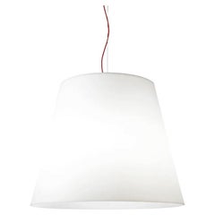AMAX - Lampe à suspension XXL - Abat-jour en polymère blanc par Fontana Arte