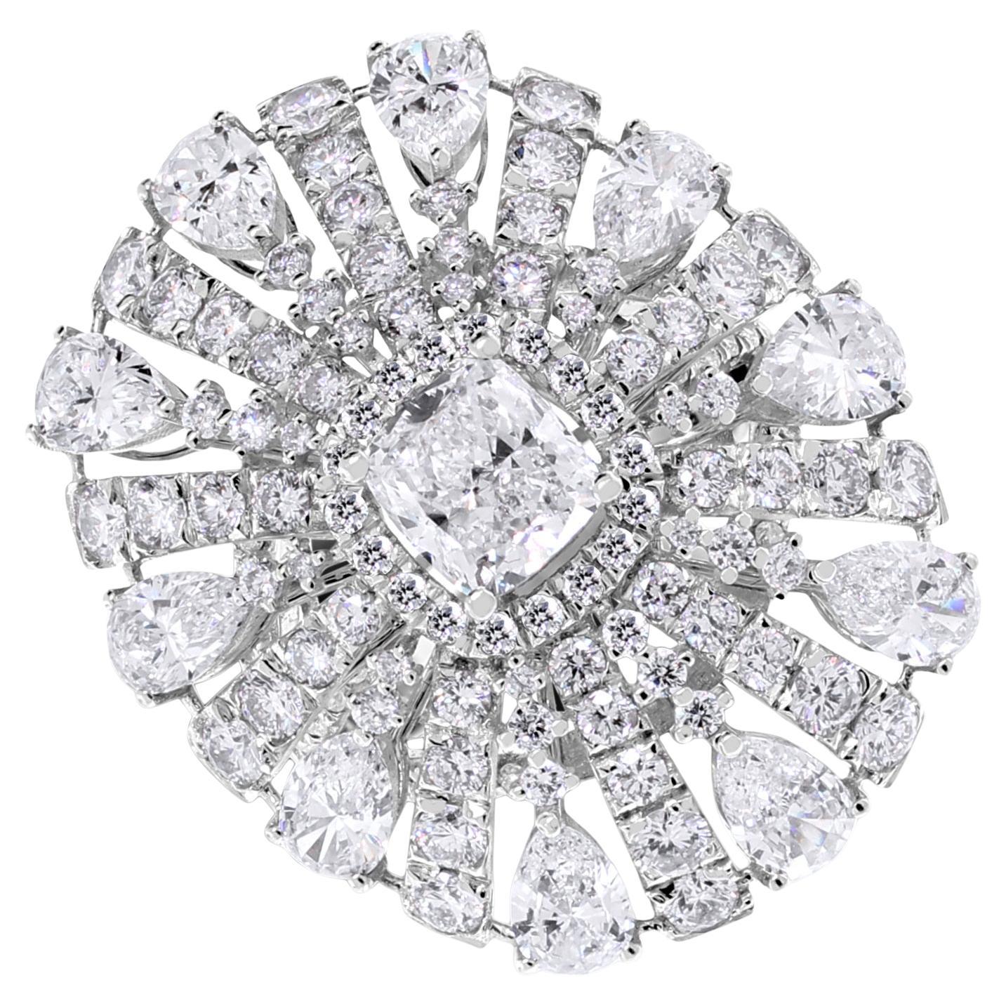 Anello Amayra Radiance Diamond (9,80 carati di diamanti) in oro bianco