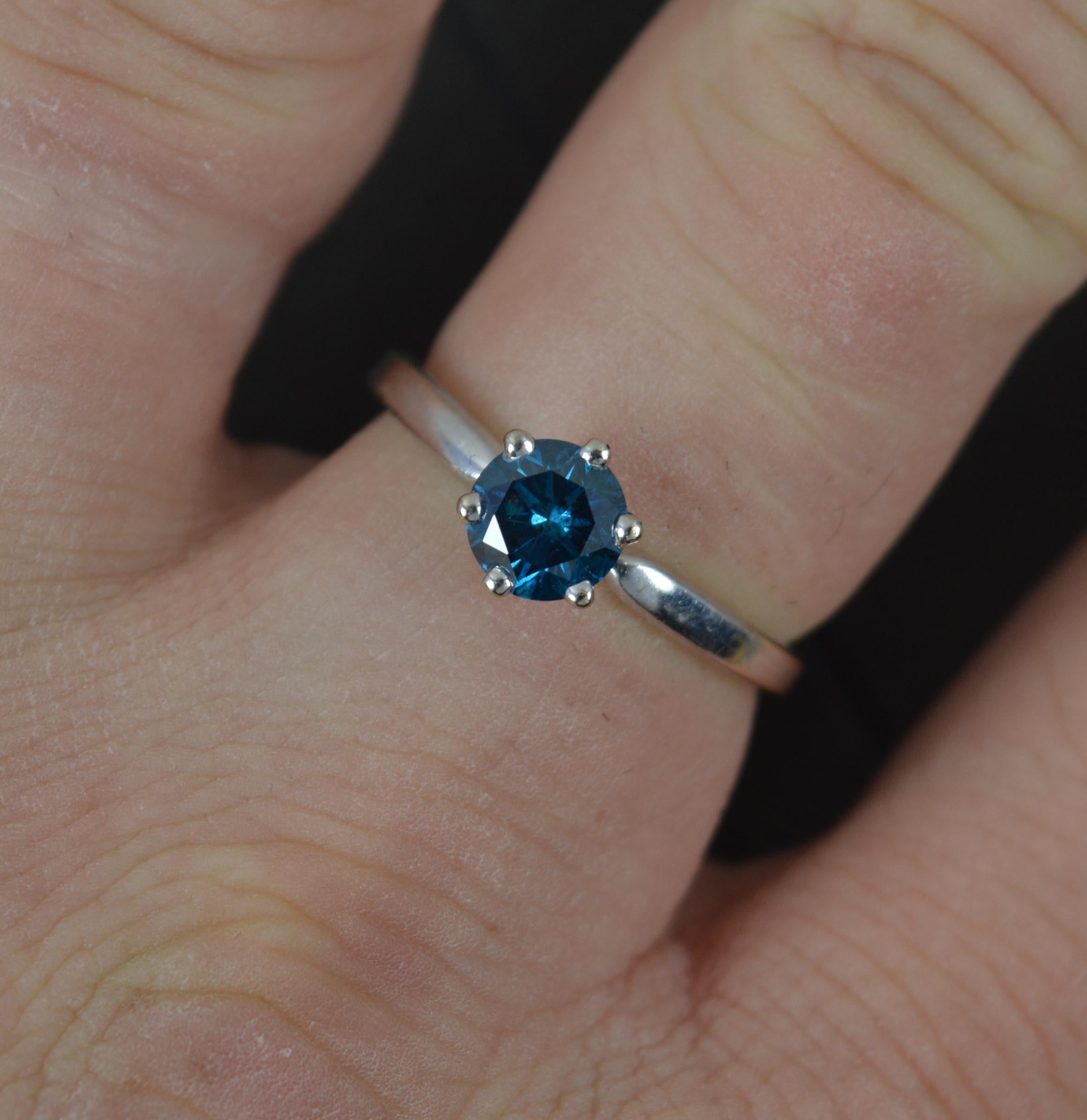 blue diamond solitaire