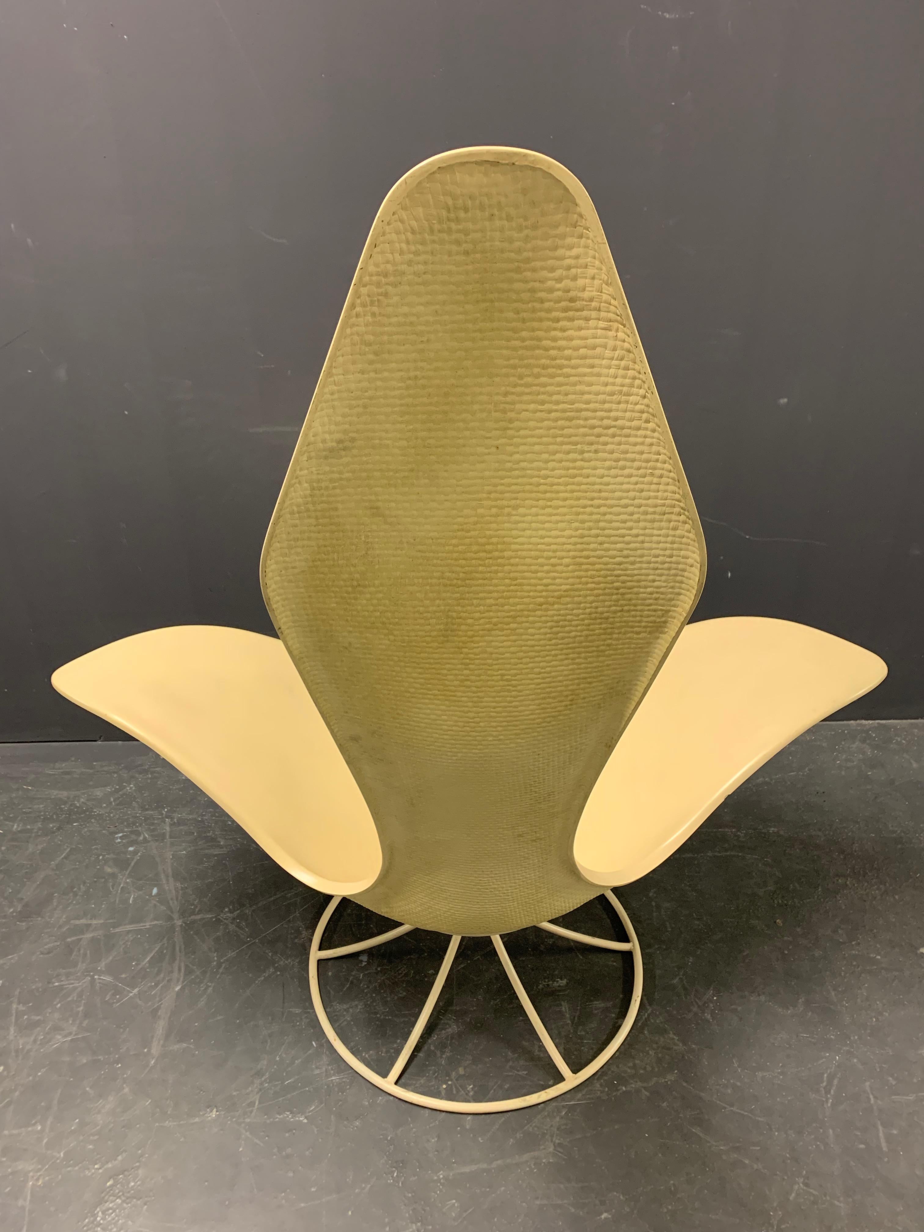 Erstaunlicher 120-LF Tulip Lounge Chair von Erwin und Estelle Laverne (Moderne der Mitte des Jahrhunderts)