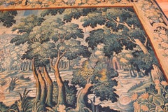 Amazing 17th Century Antique French Silk And Wool Verdure Tapestry 10' x 12'10"