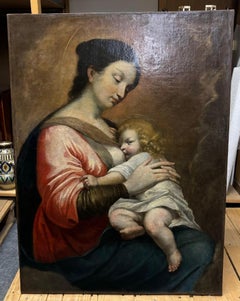 Amazing 17th Century  ITALIAN SCHOOL " The Virgin and the Child "