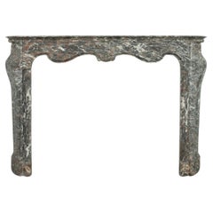 Amazing 18th C. Antique Marble Fireplace Mantel