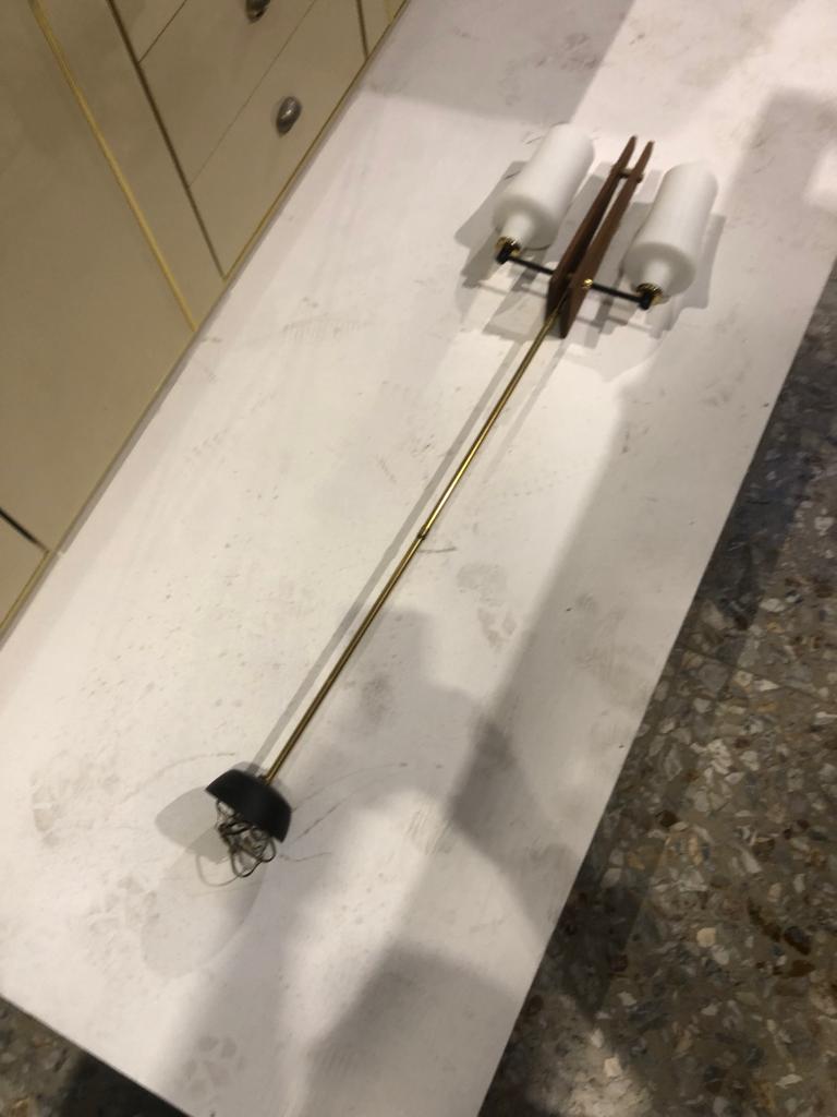 Italiano Incredibile lampadario italiano in stile Stilnovo del 1960, metà secolo moderno in vendita