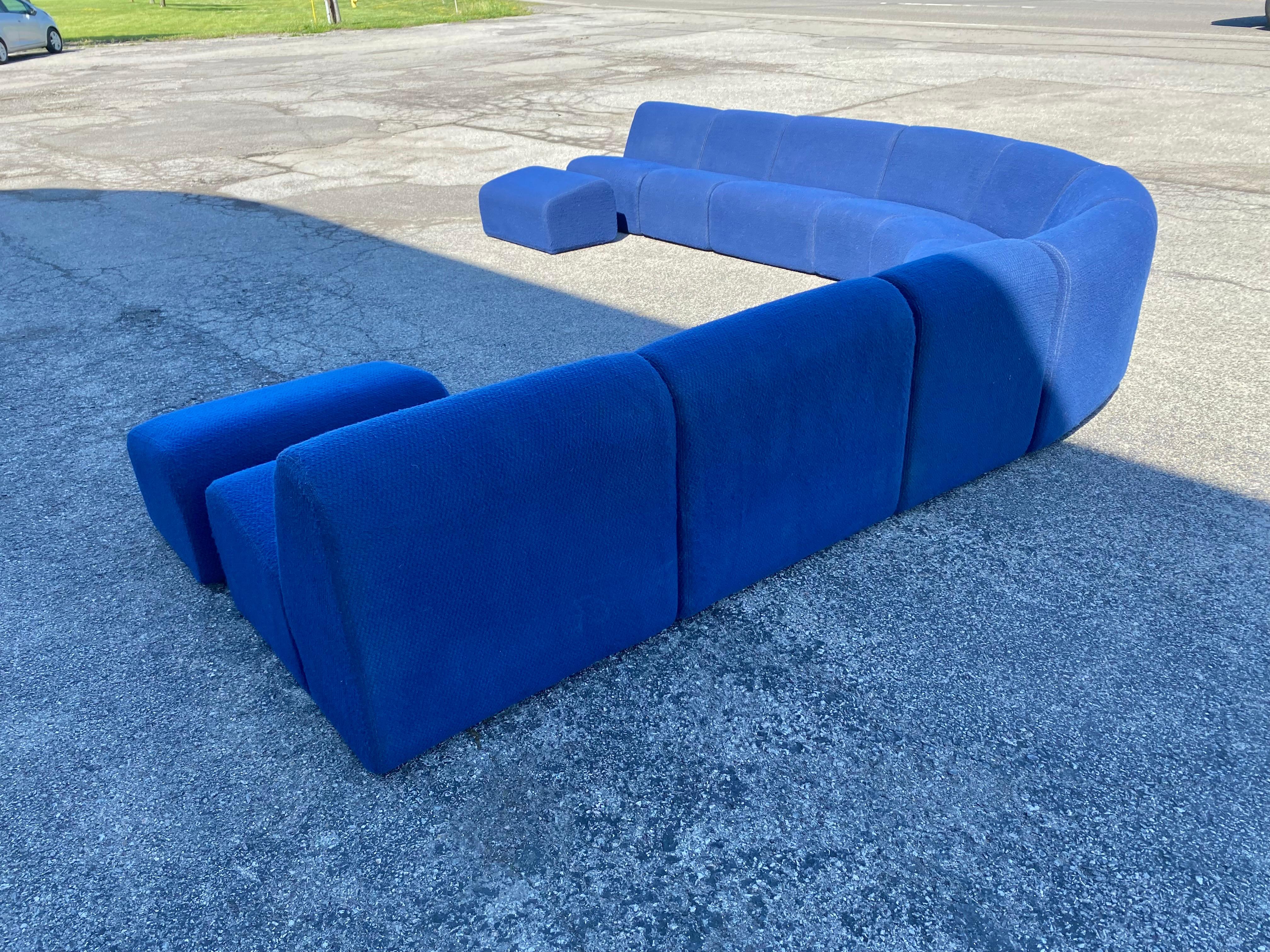 Amazing 1973, Modular Sectional Sofa by John Mascheroni for Vecta Tappo 6