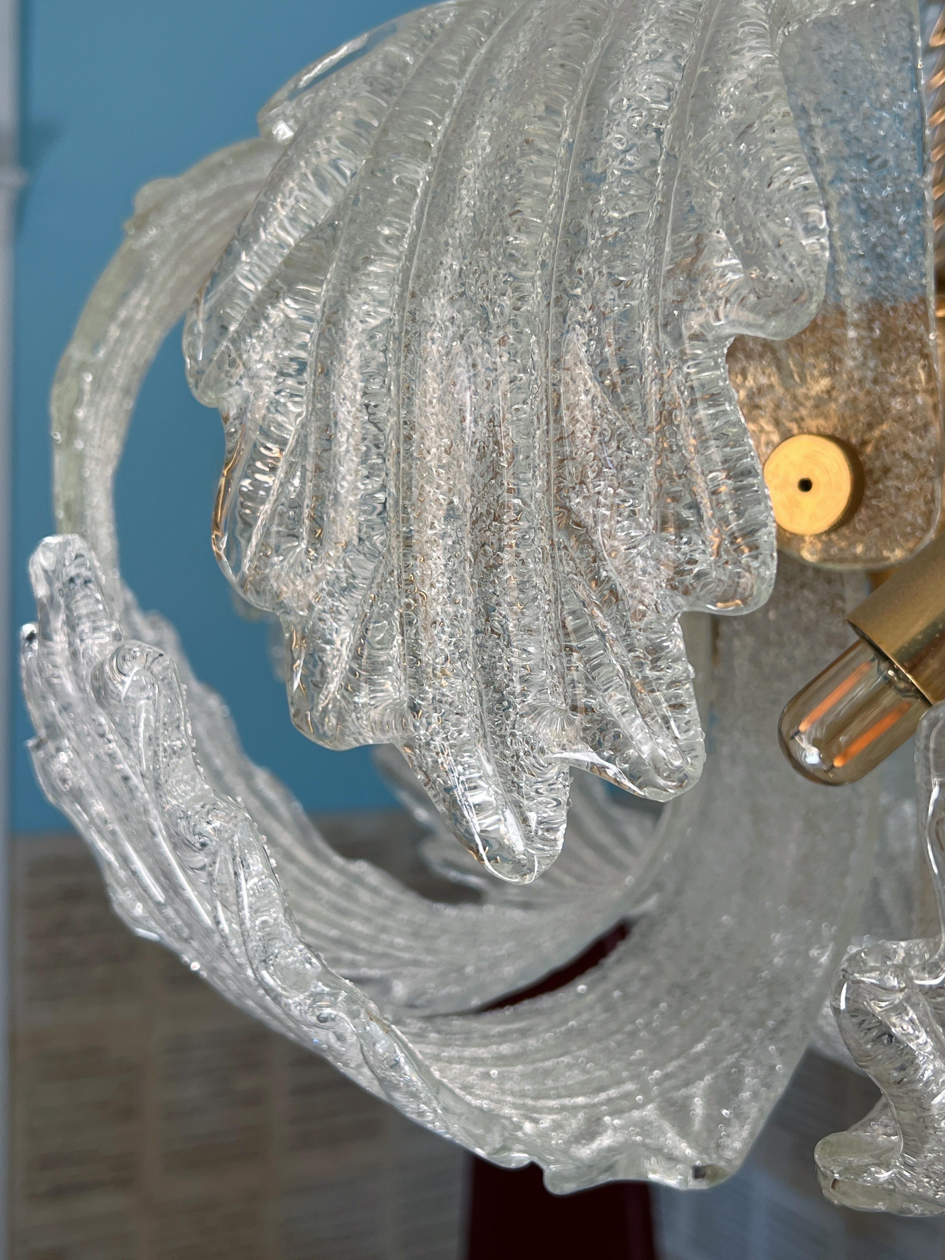 Amazing 1980s Murano Glass Chandelier by Barovier & Toso For Sale 1