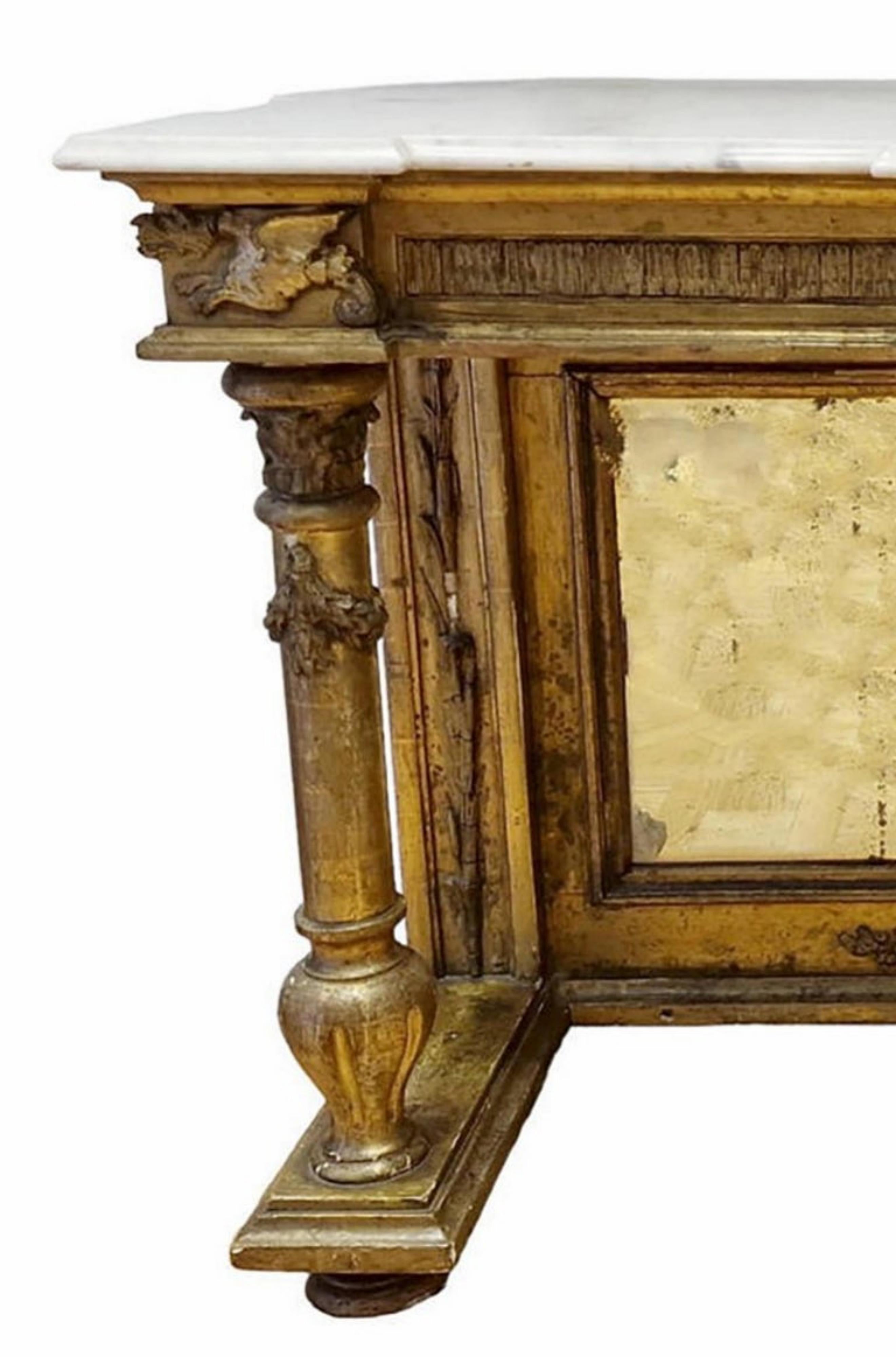 Amazing 19th Century Important Console Empire Napoleon III 6