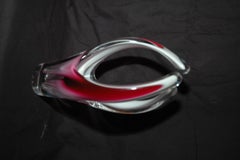 Amazing 3 parts of the famous Flygsfors Coquille mid 19th century glass vase