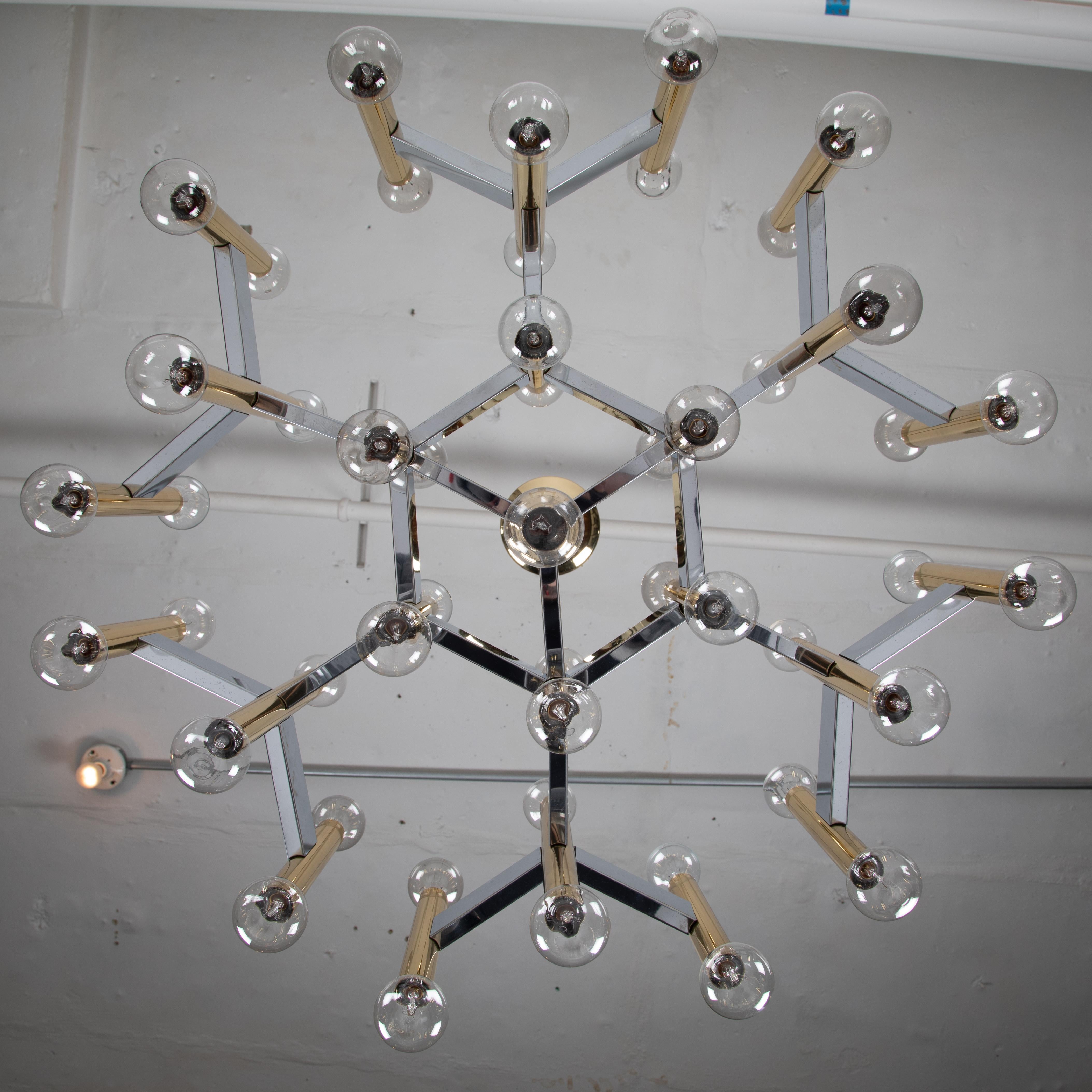 Mid-20th Century Amazing 49-Socket Gaetano Sciolari Chandelier, circa 1960s