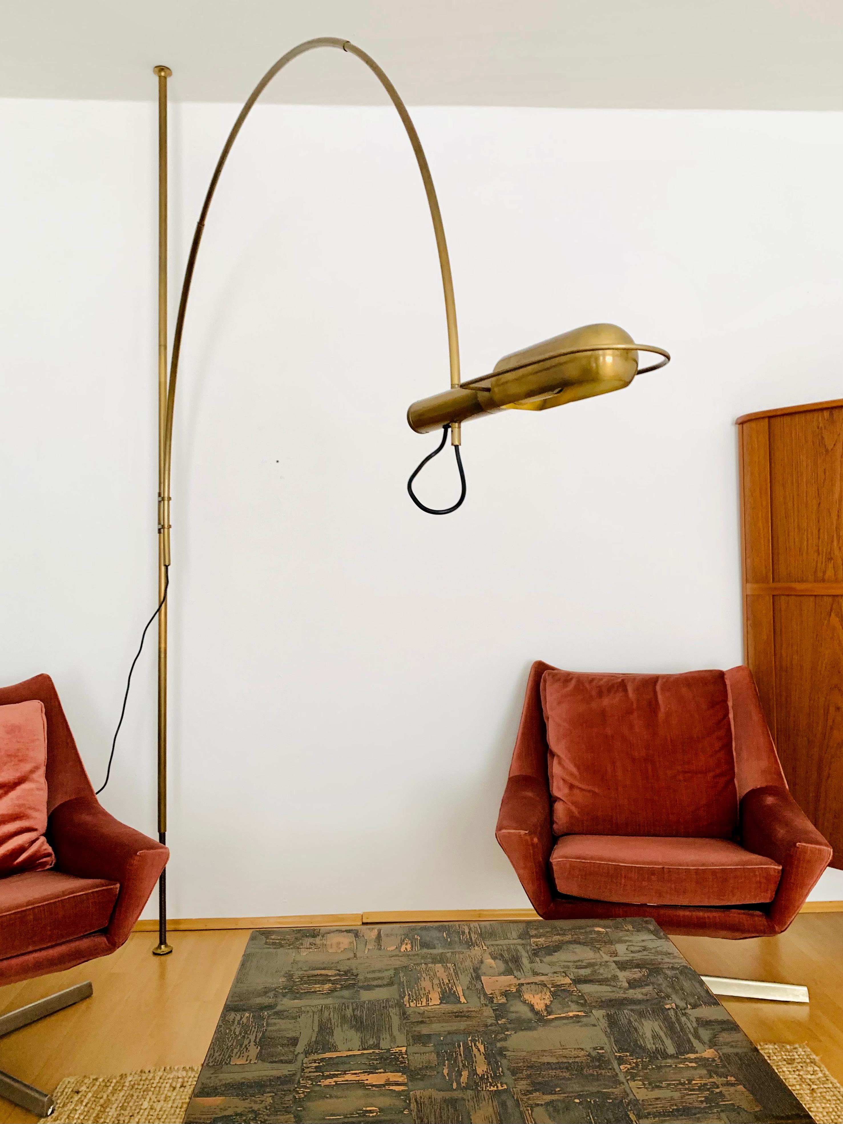 Amazing Adjustable Arc Floor Lamp by Florian Schulz In Good Condition For Sale In München, DE