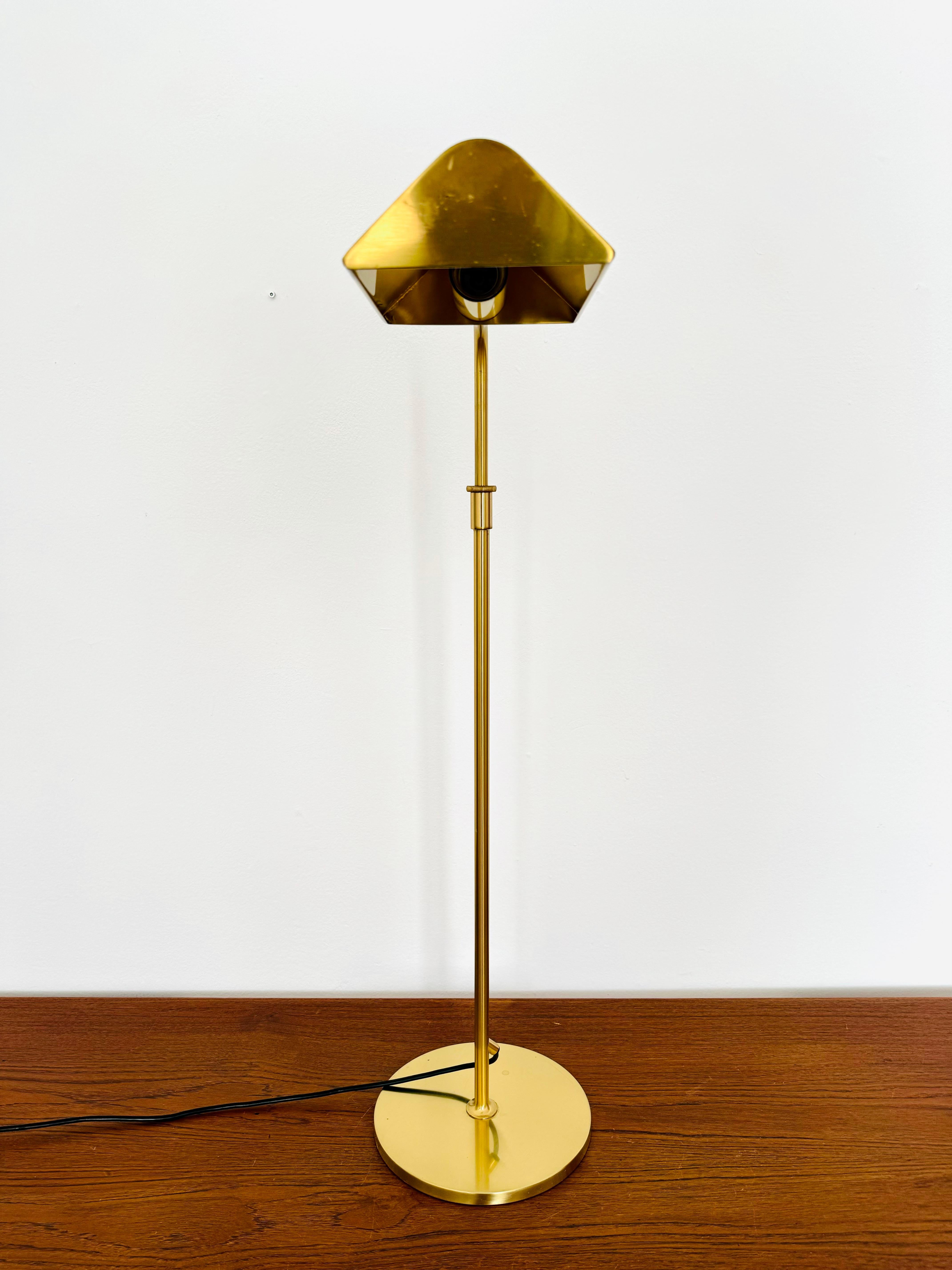 Fine XX secolo Incredibile lampada da terra ad arco regolabile di Florian Schulz in vendita